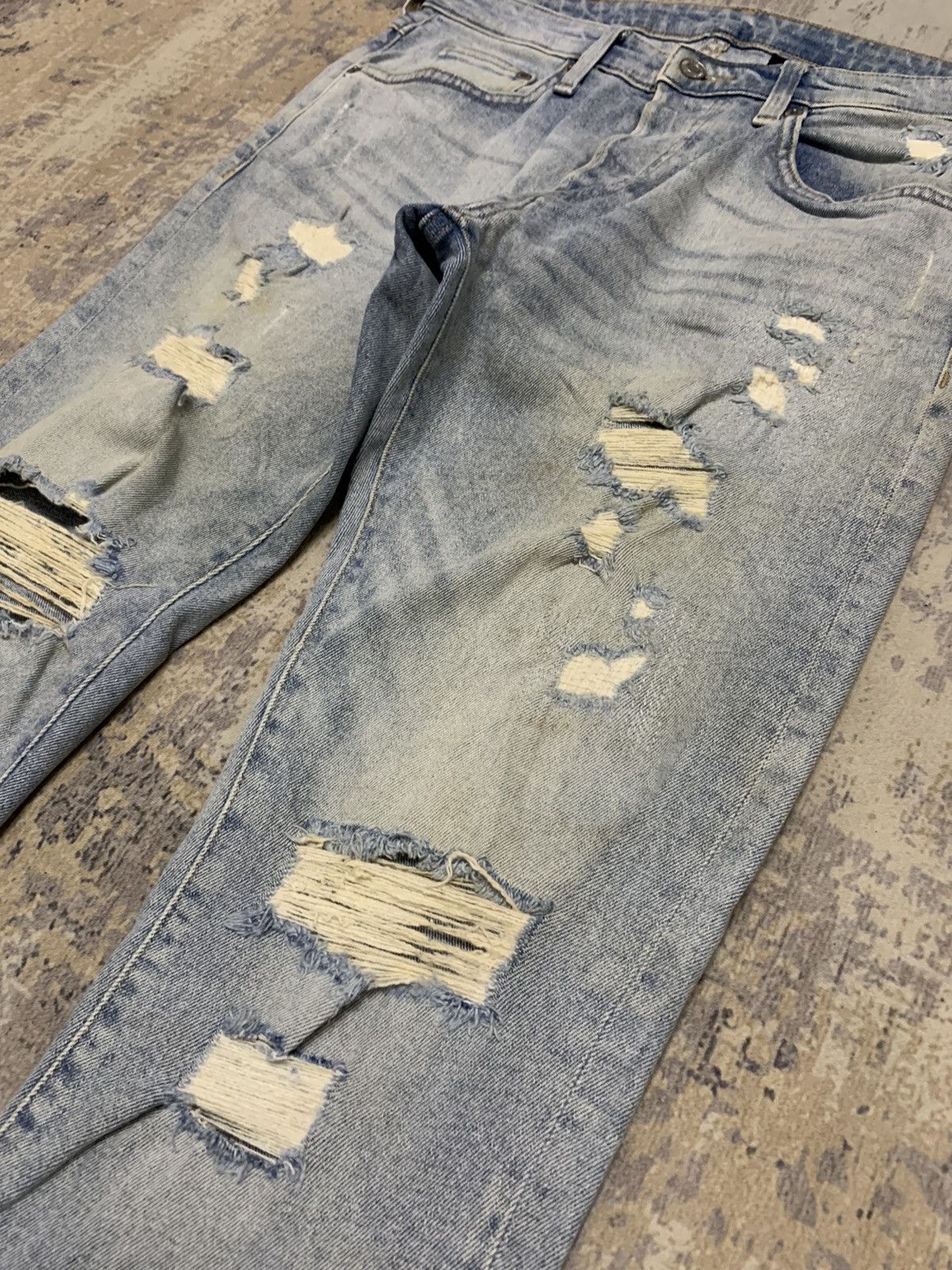 Japanese Brand Japanese Brand Distressed Denim Ripped Skinny Jean Size US 32 / EU 48 - 7 Thumbnail