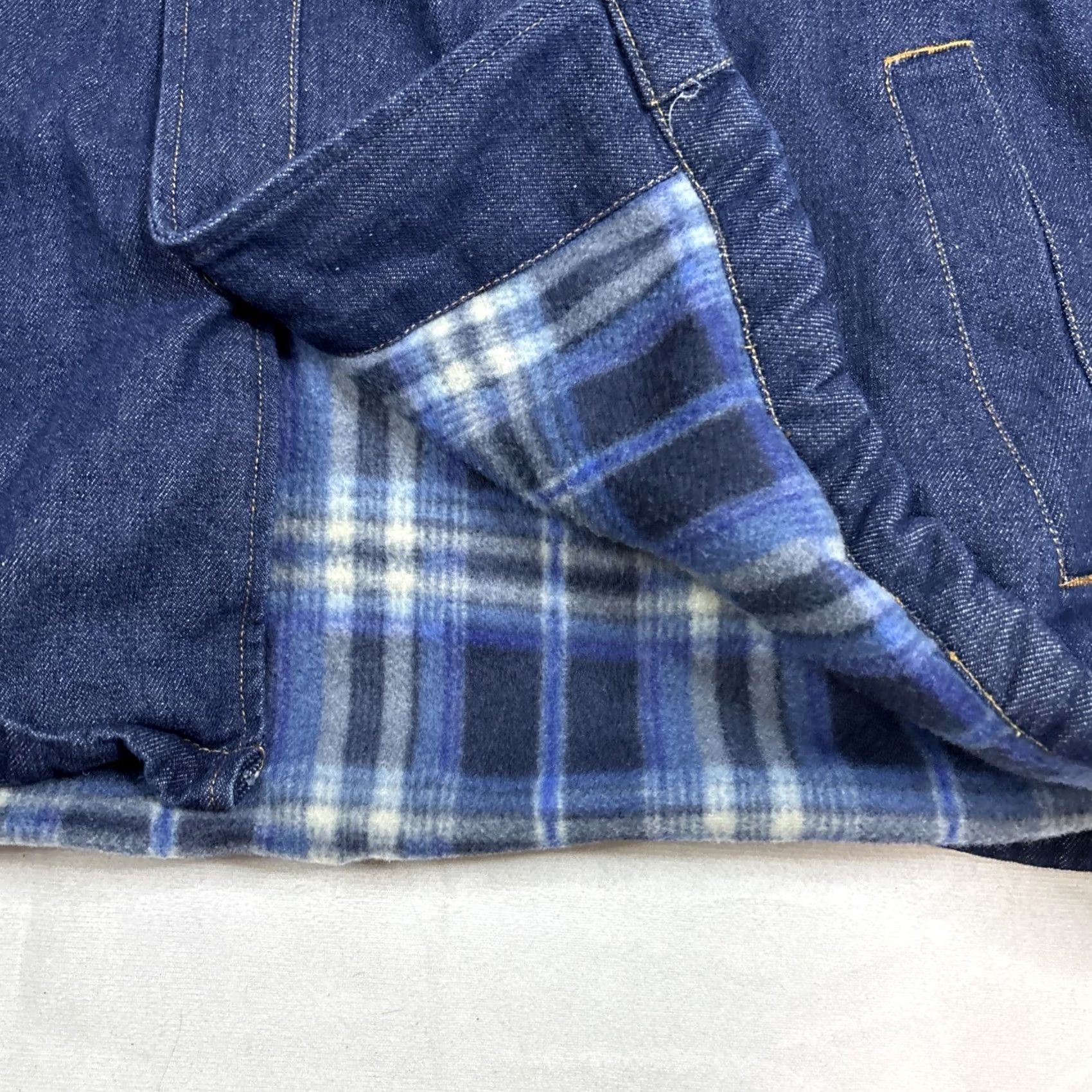 Haband VINTAGE Haband Duke Jean Jacket Blue Denim Lined EUC Medium Men’s Jacket Size US 33 - 5 Thumbnail