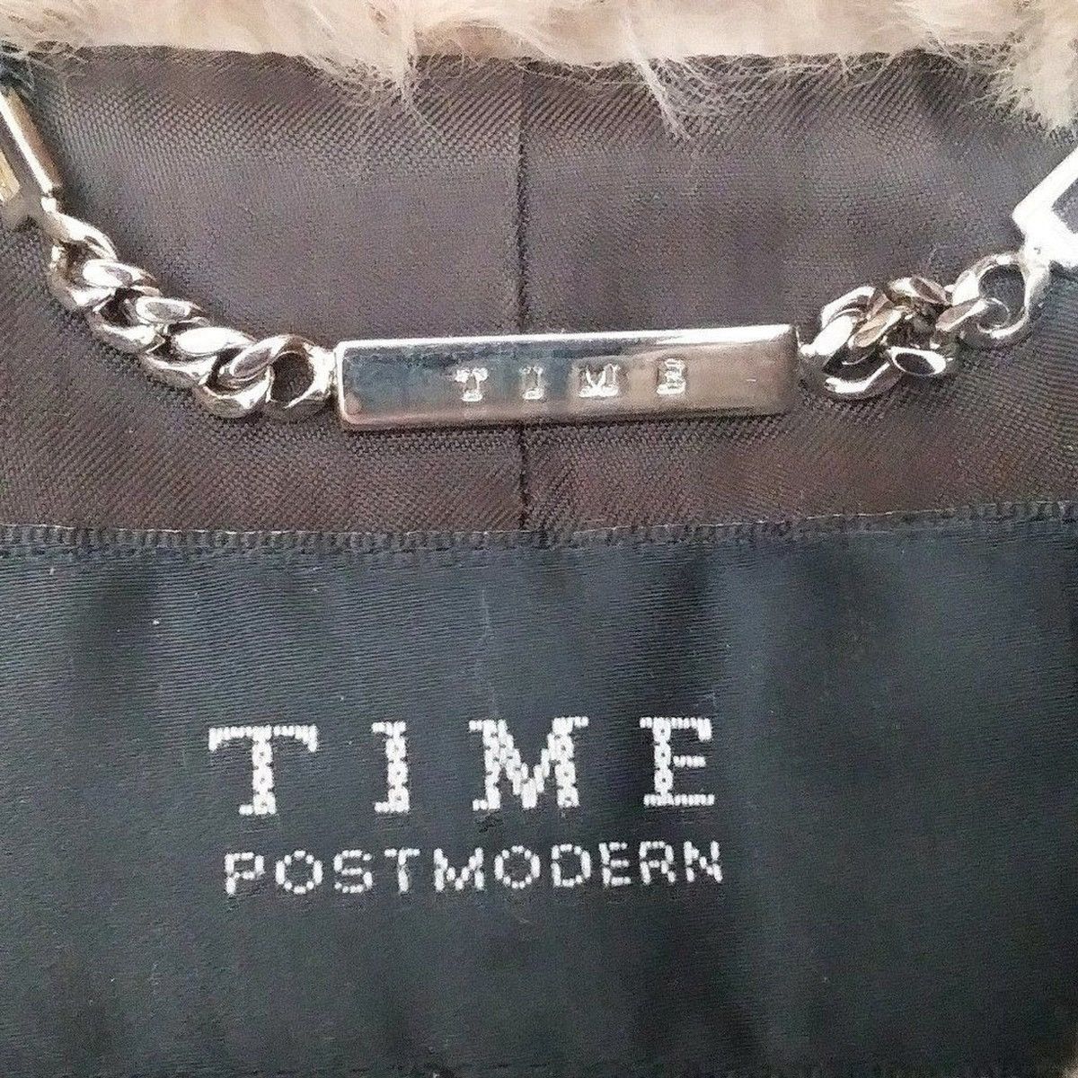 Japanese Brand Time Postmodern Funnel Neck Goose Down Puffer Faux Fur Trim Size XS / US 0-2 / IT 36-38 - 14 Thumbnail