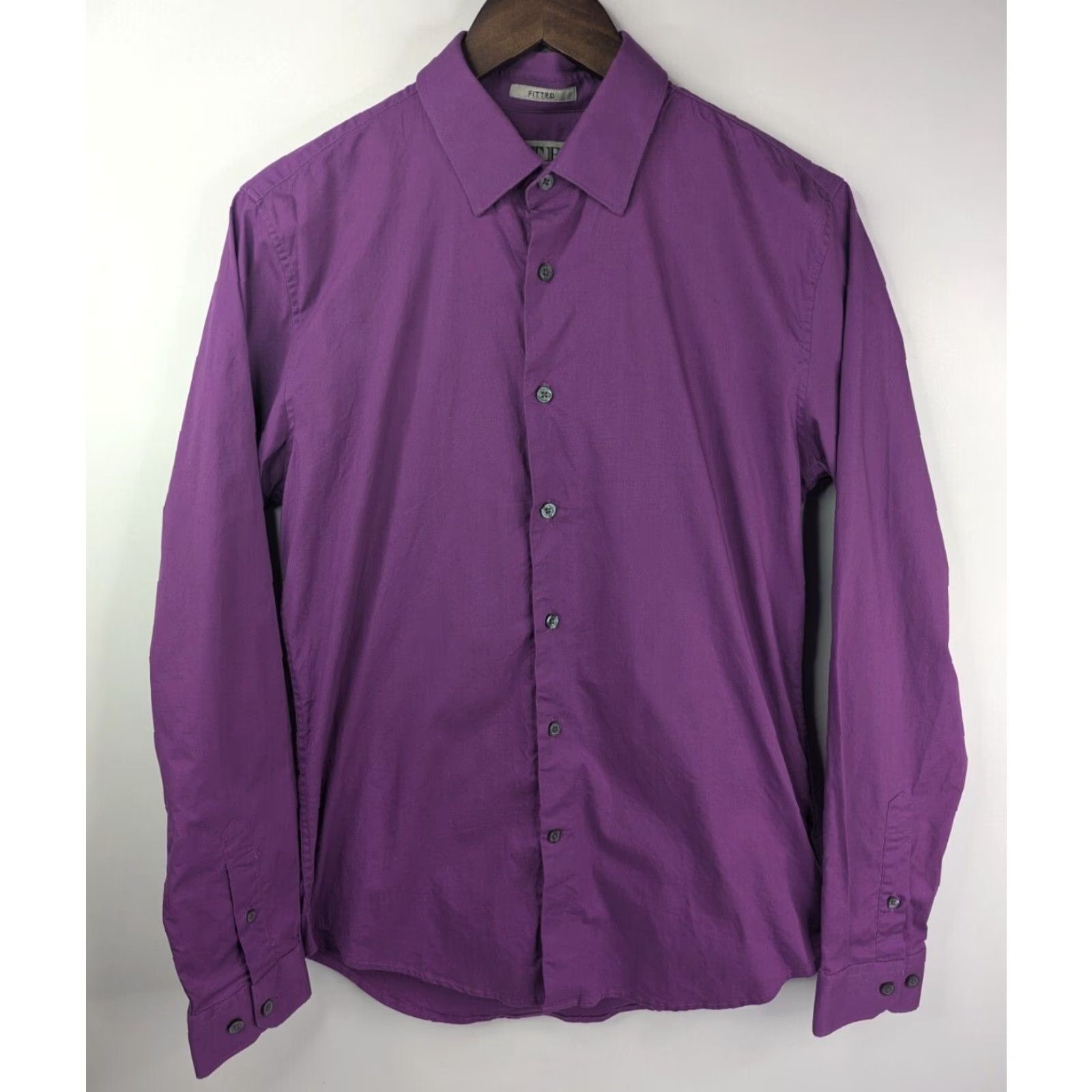 J Brand One Tough Brand OTB Shirt Men M 15/15.5 Purple Long Sleeve Button-Front Size US M / EU 48-50 / 2 - 2 Thumbnail