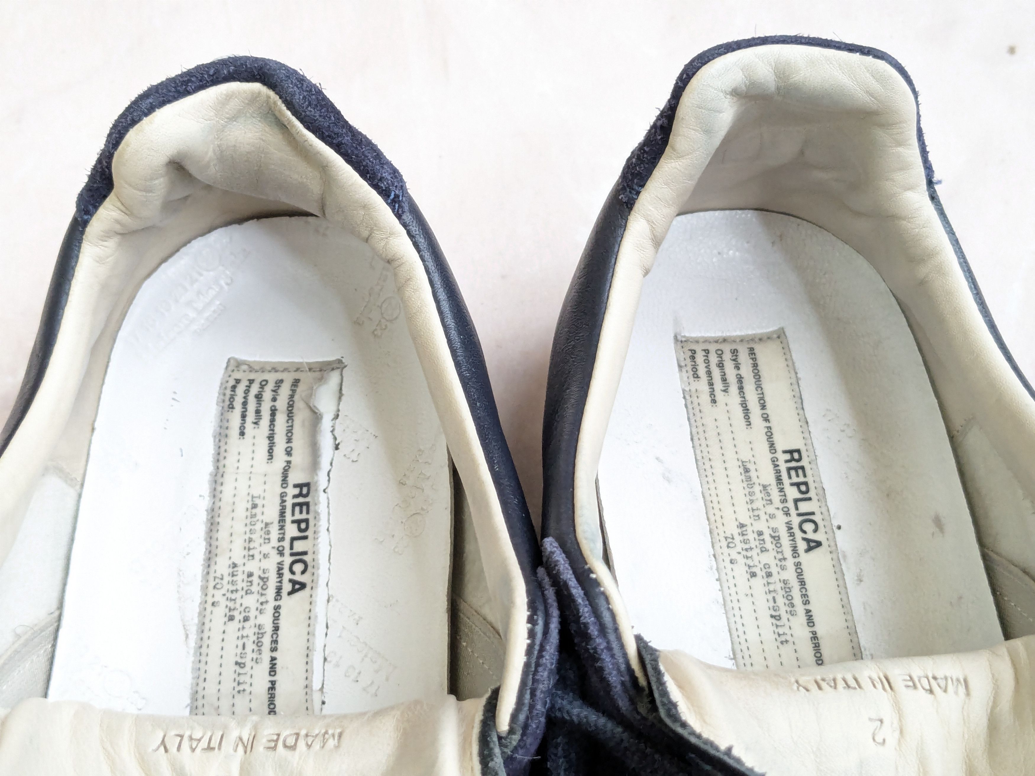 Maison Margiela Maison Margiela Replica GAT Navy Blue 9 42 Low Tops Size US 9 / EU 42 - 7 Thumbnail