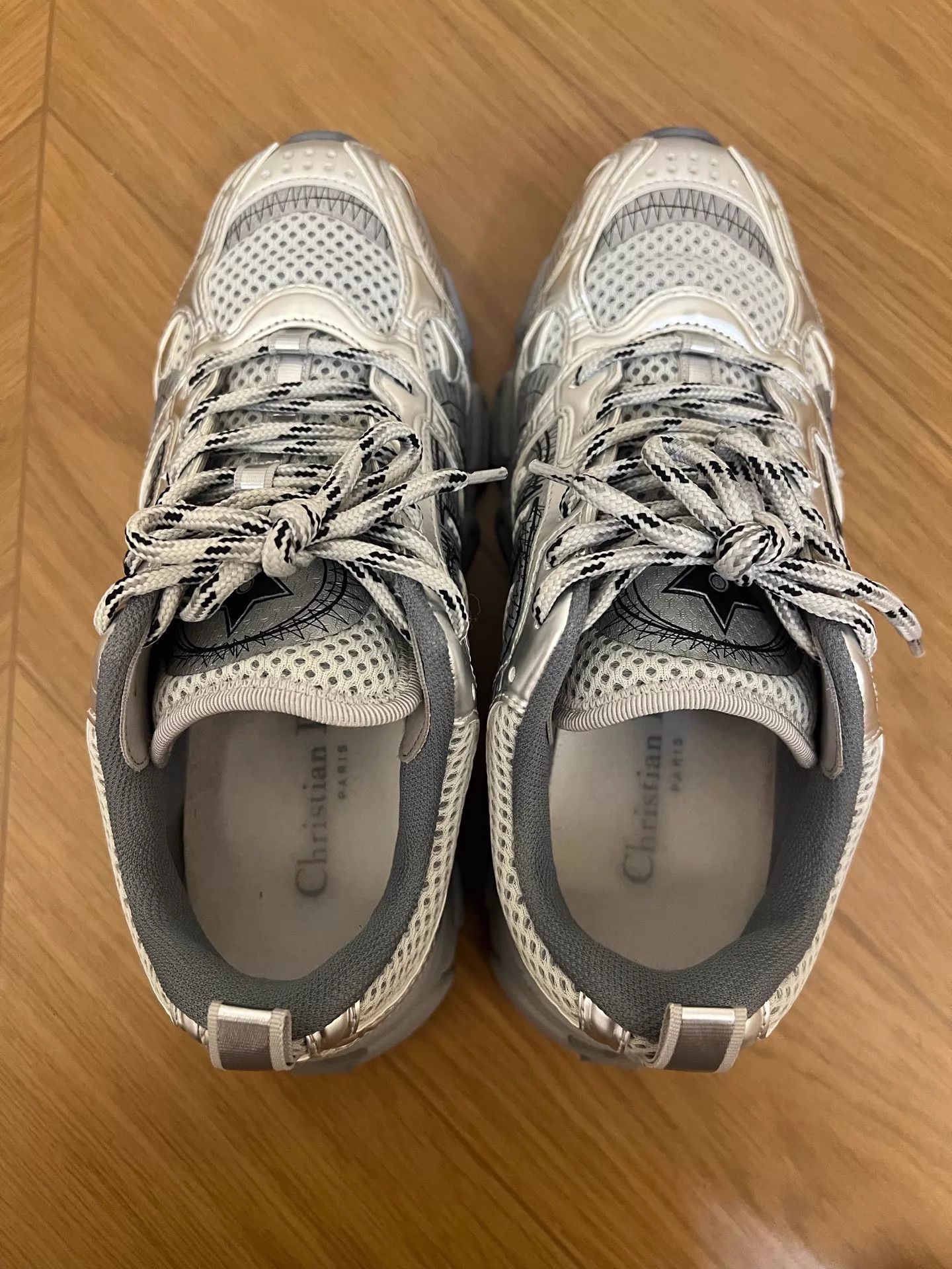Dior DIOR Chrono Women's Gray Round-Toe Low-Top Sneakers Size US 6 / IT 36 - 5 Thumbnail