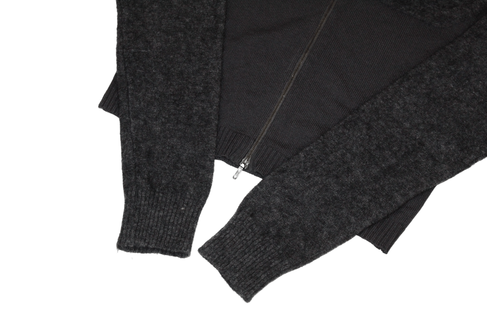 Thierry Mugler 💥 Thierry Mugler Paris Full Zip Mohair Wool Blend Sweater Size US L / EU 52-54 / 3 - 7 Thumbnail