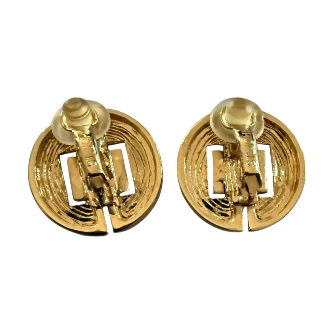St. John Vtg St. John Gold Tone Chunky Round Clip-On Earrings Moderni Size ONE SIZE - 4 Thumbnail