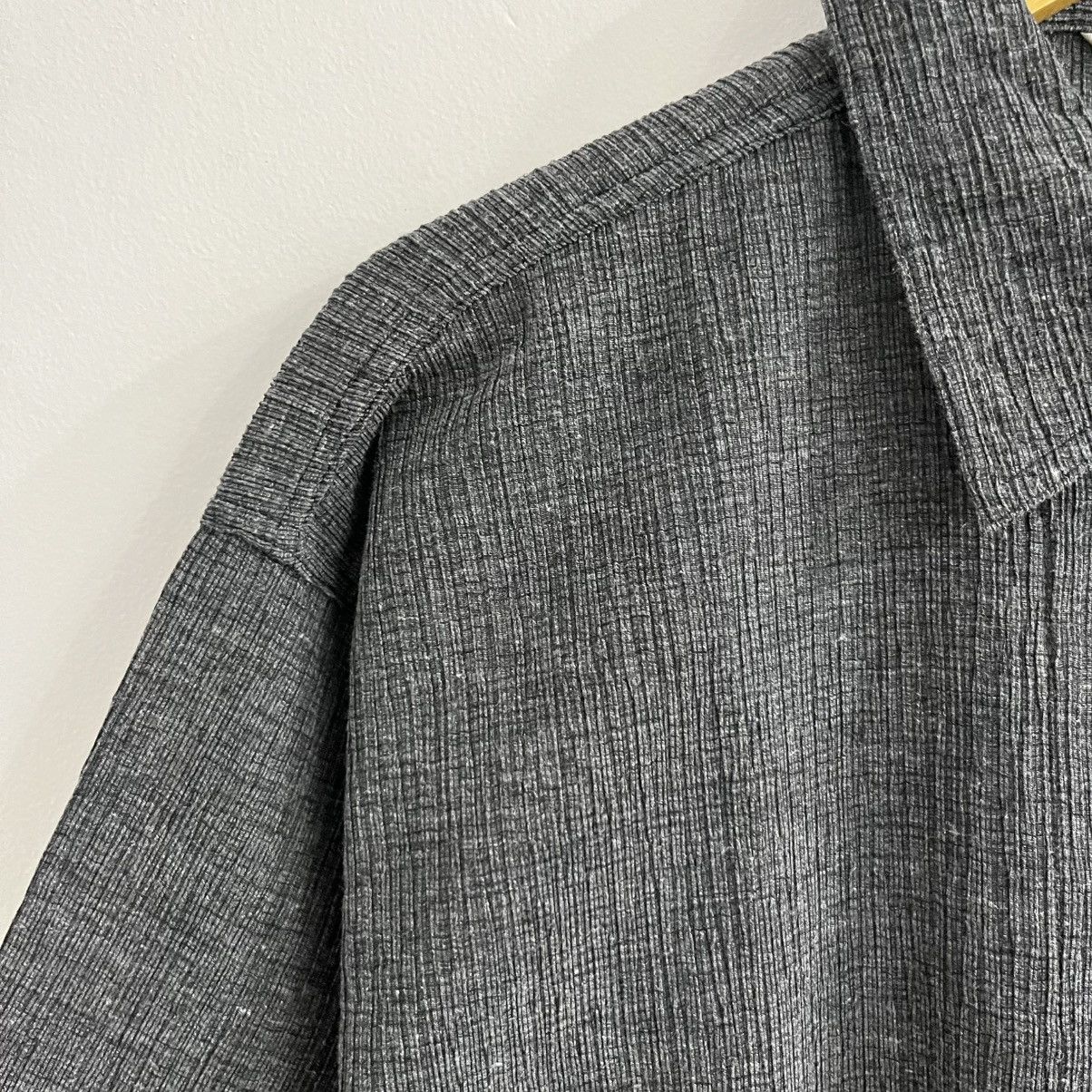 Japanese Brand Troy Bross Textured Zip Shirt Size US L / EU 52-54 / 3 - 5 Thumbnail
