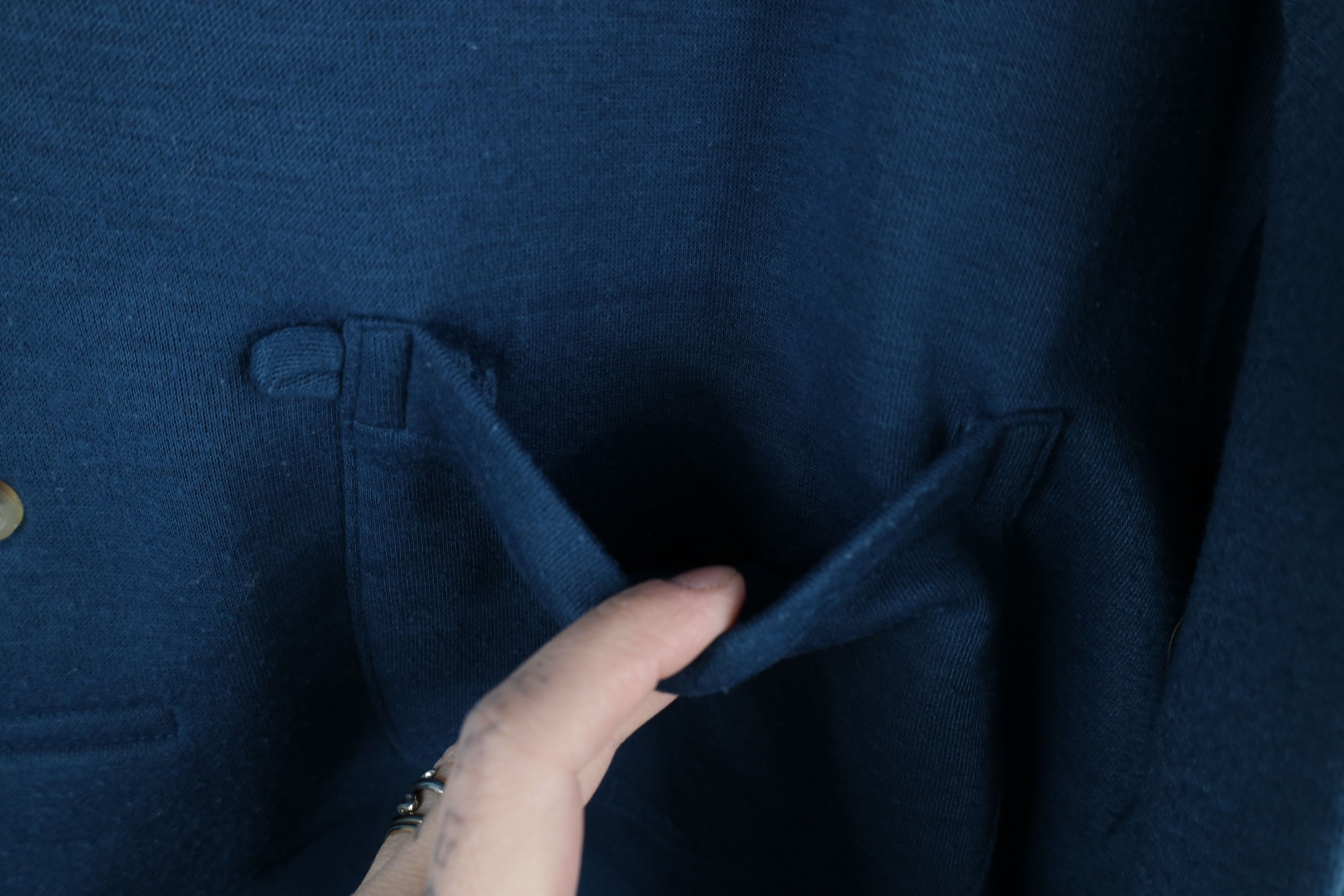 Vintage Vintage 90s Streetwear Collared Pullover Sweatshirt Blue Size US M / EU 48-50 / 2 - 5 Thumbnail