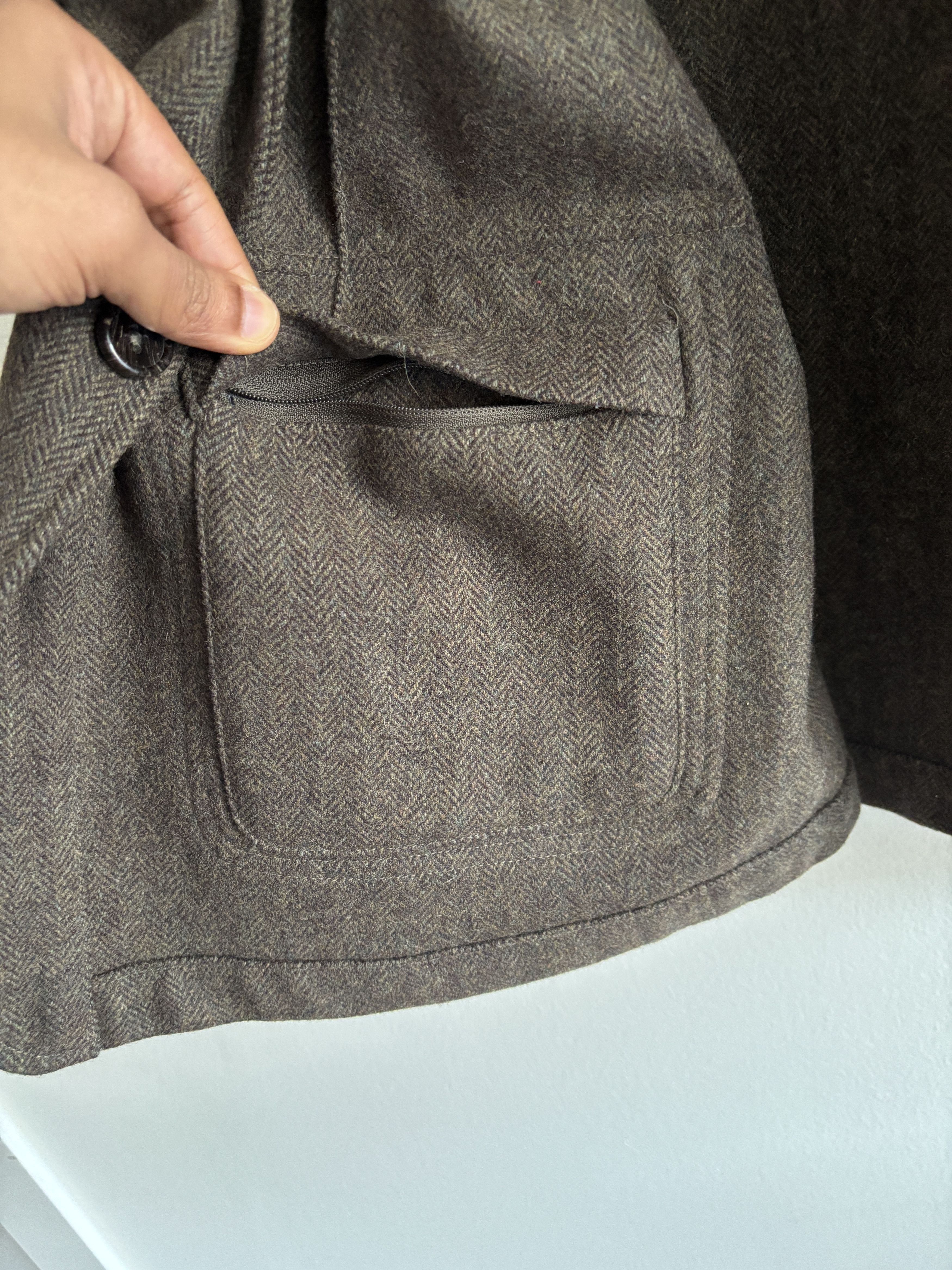 Taylor Stitch Olive Brown Wool Tweed Norfolk Hunting Jacket / Blazer- L Size US L / EU 52-54 / 3 - 15 Thumbnail