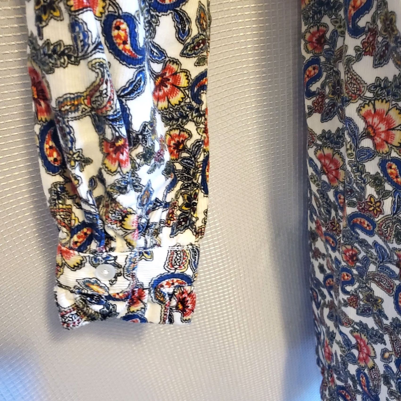 Boden Boden Womens Sz 6P Corduroy Paisley Floral Mini Dress Ruffel Cuff Size M / US 6-8 / IT 42-44 - 5 Thumbnail