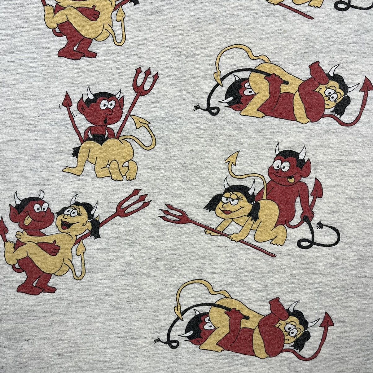 Vintage Vintage Devil Hell sex position humor 18+ tee 90’s Size US L / EU 52-54 / 3 - 9 Thumbnail