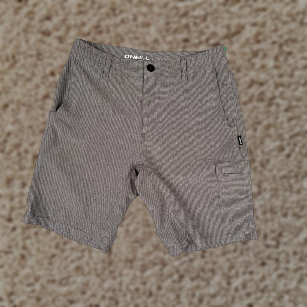O'Neill O'Neill Mens Cargo Shorts 30 Gray Crossover Hybrid Quick Dry 9 Inseam Casual Cargo Pocket Shorts Regular Fit Men Mens High-Quality Outdoor Style Size US 30 / EU 46 - 1 Thumbnail