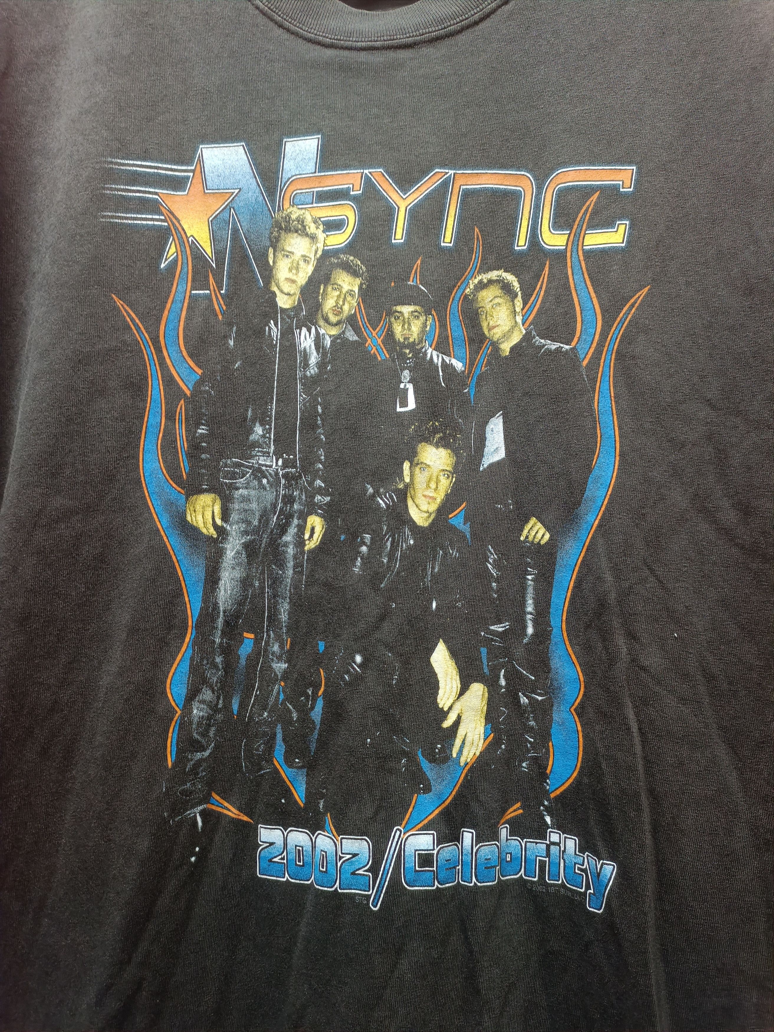 Band Tees × Vintage Vintage NSYNC 2002/ SELEBRITY Size US L / EU 52-54 / 3 - 3 Thumbnail
