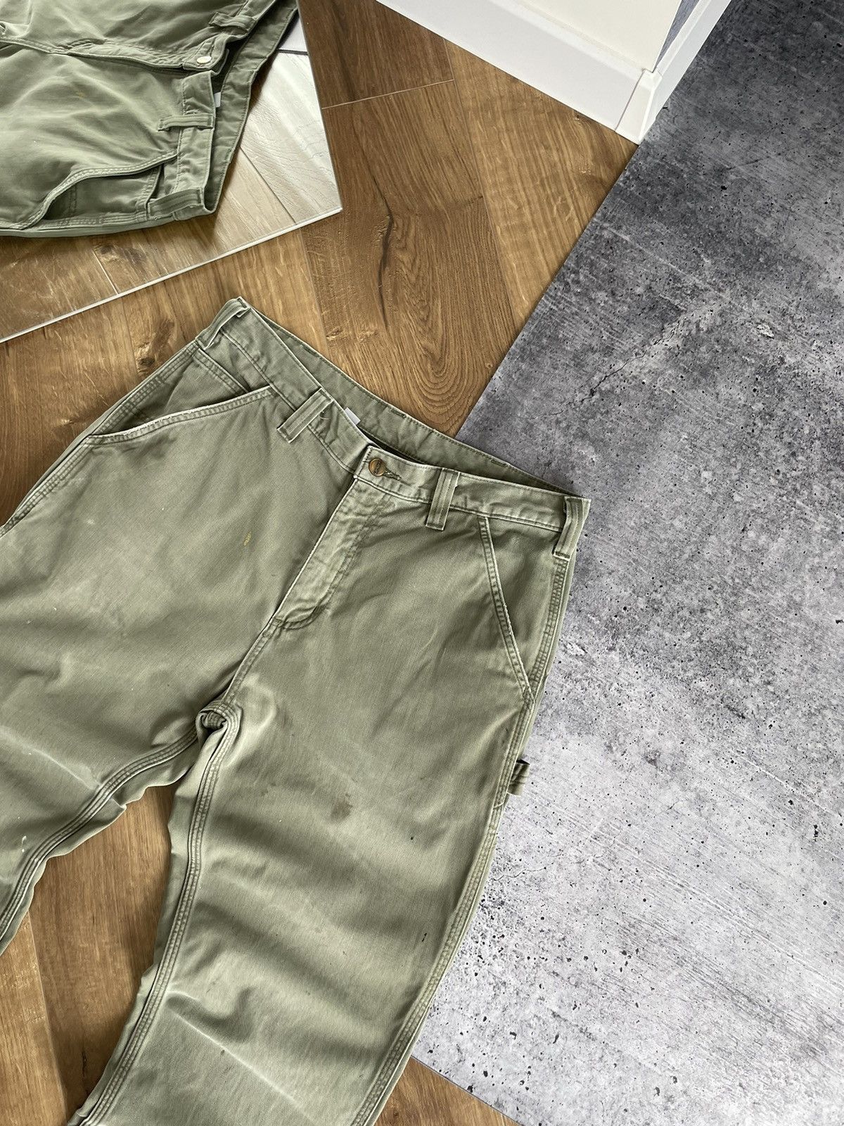 Carhartt × Vintage Vintage Carhartt Y2K Single Knee Carpenter Distressed Pants Size US 33 - 6 Thumbnail
