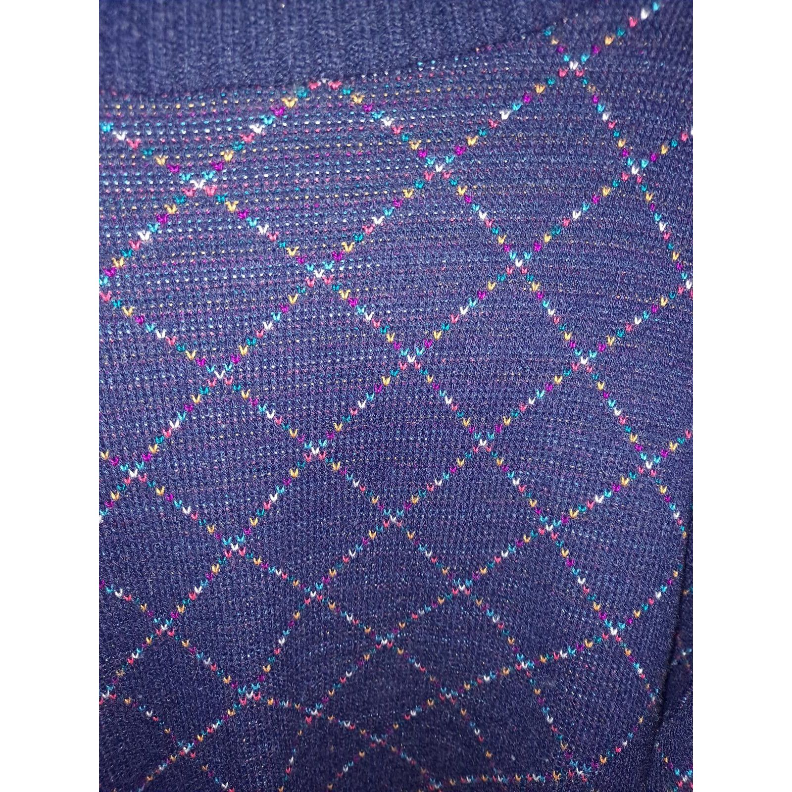 Other Vintage Keneth Too Blue Diamond Shaped Long Sleeve Turtlenec Size US M / EU 48-50 / 2 - 2 Thumbnail
