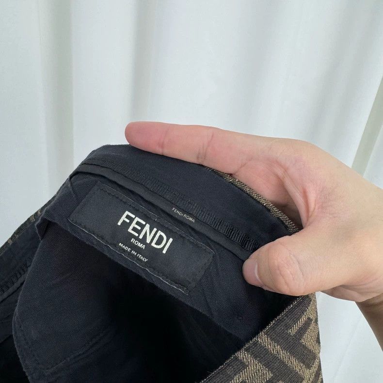 Fendi Fendi Double F Print Denim Shorts-2508 Size US 44 / EU 60 - 5 Thumbnail