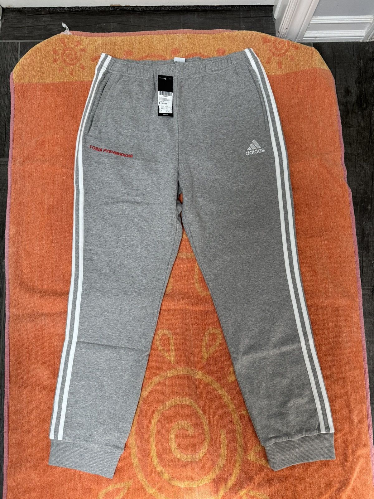 Adidas × Gosha Rubchinskiy [NEW] 2017 Gosha x Adidas Three Stripe Sweatpants Size US 34 / EU 50 - 3 Thumbnail