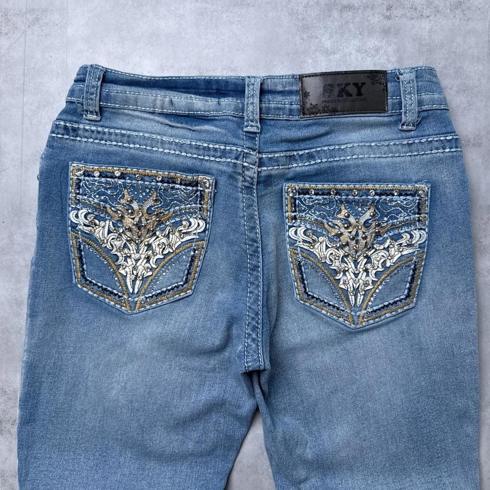 Other Y2K Sky blue flared bootcut 00s denim jeans Size 30" / US 8 / IT 44 - 3 Thumbnail
