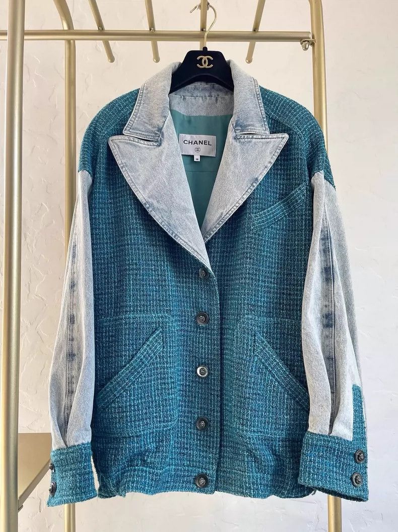Chanel Chanel 22p denim tweed jacket Size XS / US 0-2 / IT 36-38 - 1 Thumbnail