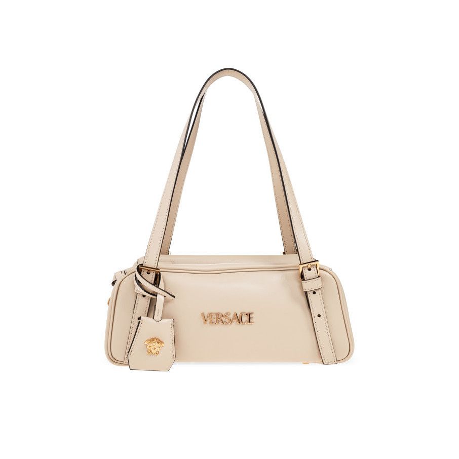Versace VERSACE Tag Bowling Beige Leather Bag New & Authentic Size ONE SIZE - 1 Thumbnail