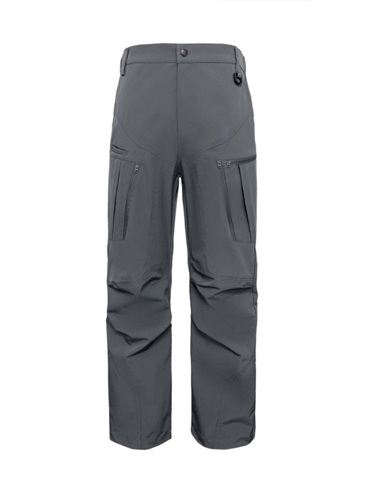 Japanese Brand Black Loose Fit Cargo Pants, Utility Style Trousers Size US 32 / EU 48 - 6 Thumbnail