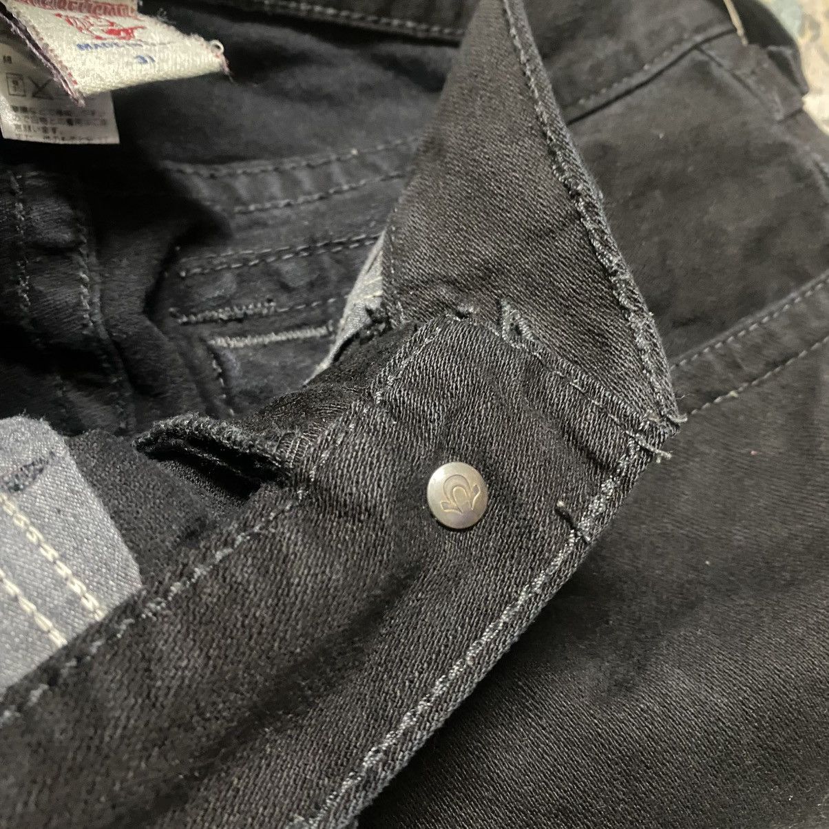 True Religion True Religion Black Denim Jeans Ricky Size US 31 - 17 Thumbnail