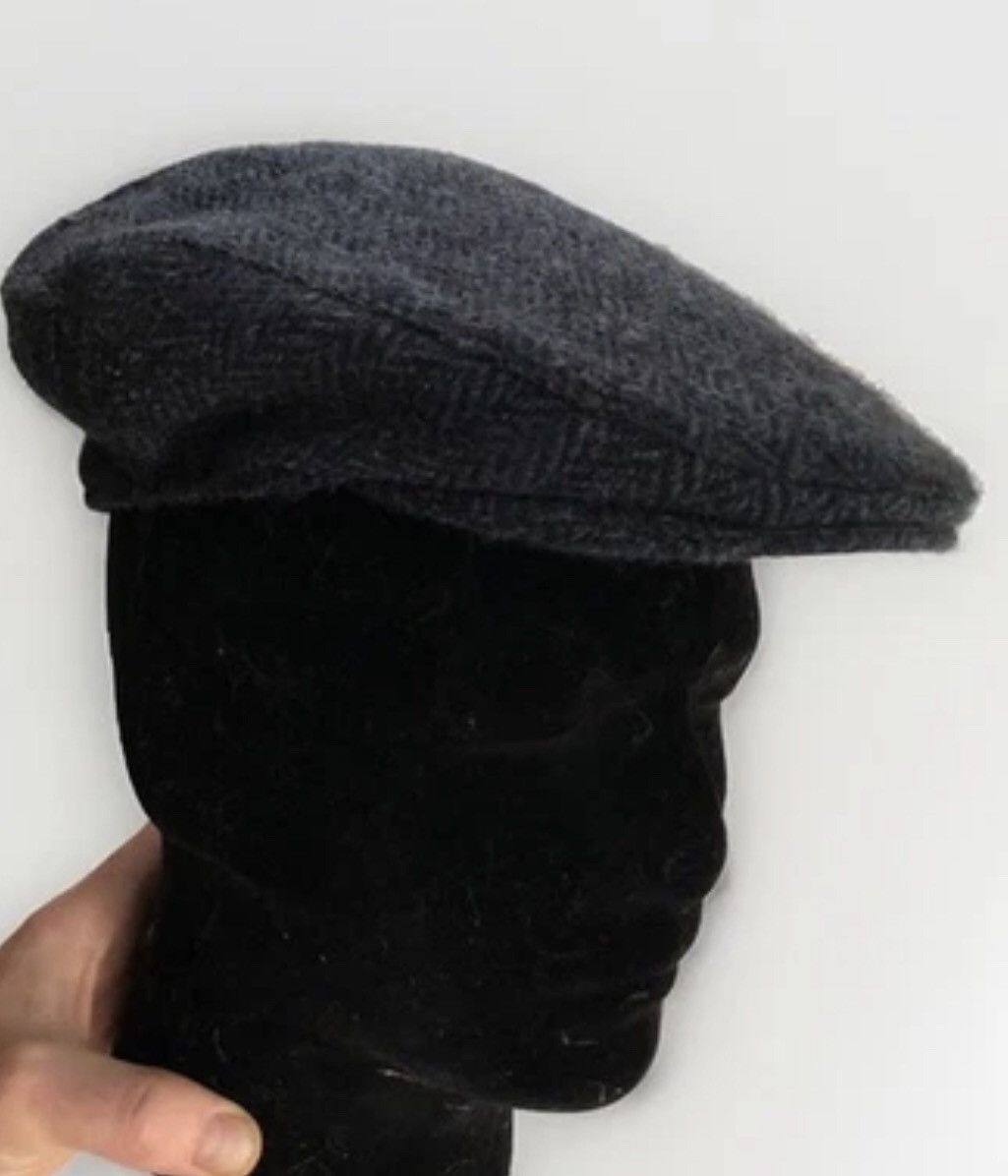 Harris Tweed tartan Tweeds Harris Tweed Flat Cap 56 S Made Scotland Navy Size ONE SIZE - 2 Thumbnail