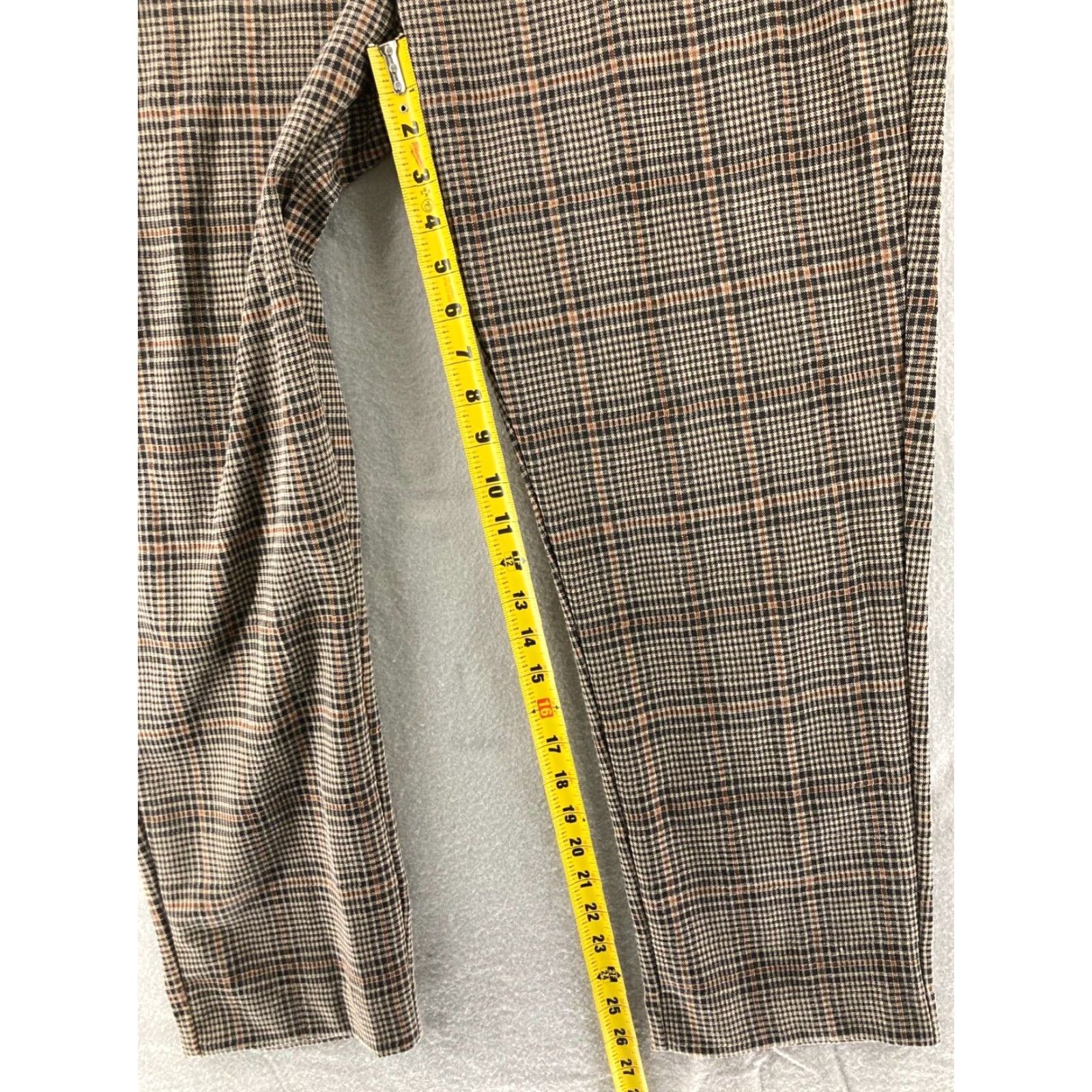 Vintage Sharagano Pants Womens XL Plaid Dress NWT Brown Size 40" / US 18 - 5 Thumbnail