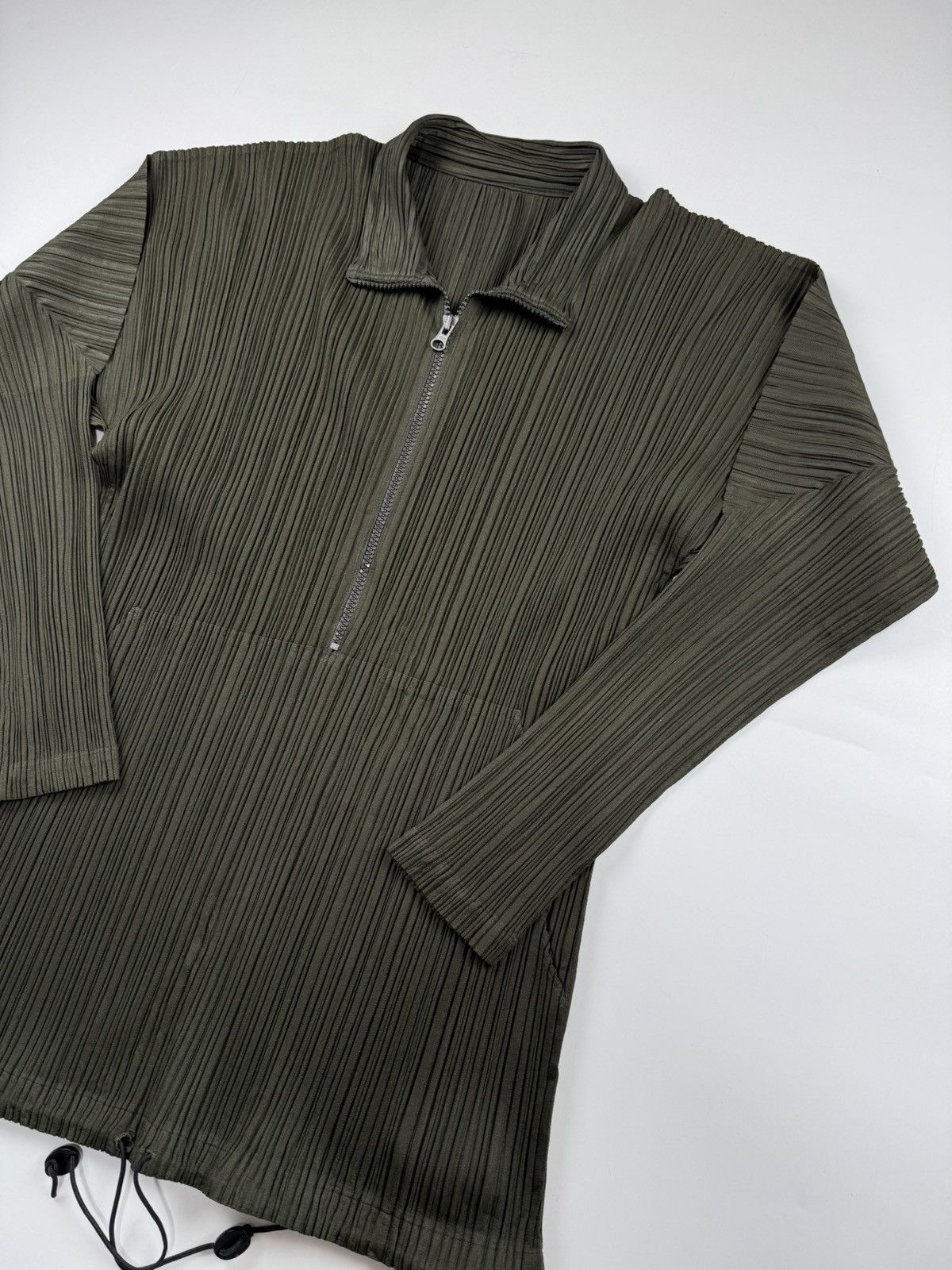 Pleats Please Issey Miyake Pleats Please Quarter Zip Pleated Pullover Size S / US 4 / IT 40 - 4 Thumbnail