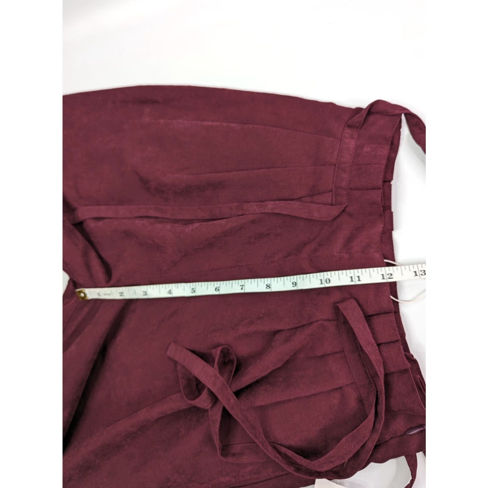 Joie NWT Joie Pants Deep Wine Paperbag Tie Belted Womens Size 00 Pull-on Size 24" / US 00 / IT 34 - 6 Thumbnail
