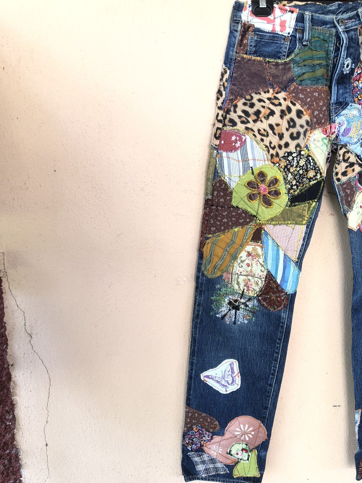 Japanese Brand × Kapital × Vintage Vintage KAPITAL Distressed Patchwork Custom Madez Size US 32 / EU 48 - 6 Thumbnail