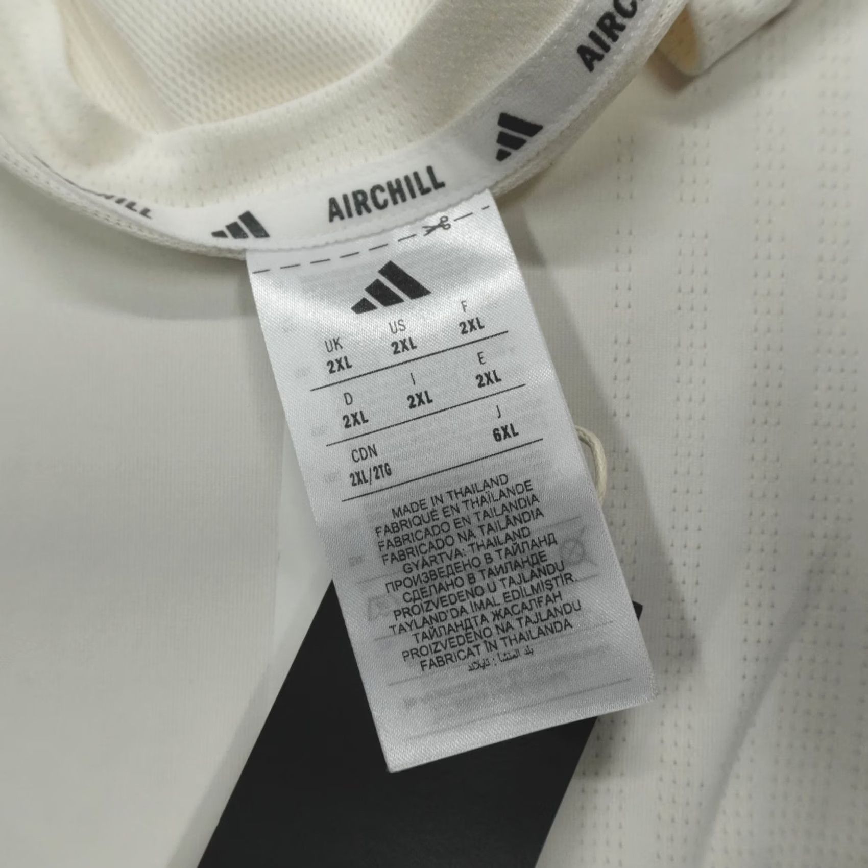 Adidas adidas Airchill Crew Neck Short Sleeve Athletic T-Shirt Men's 2XL White Chalk JE5747 Size US XXL / EU 58 / 5 - 5 Thumbnail