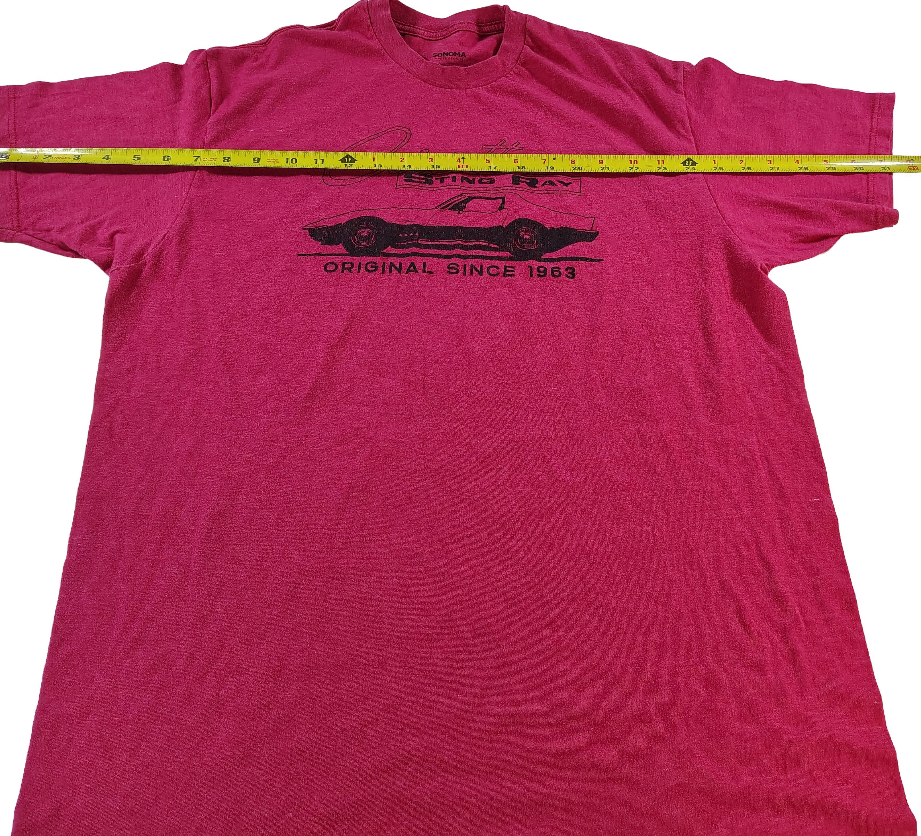 Sonoma Men's Red XL GM Sonoma Corvette Stingray Graphic T-Shirt Size US XL / EU 56 / 4 - 7 Thumbnail