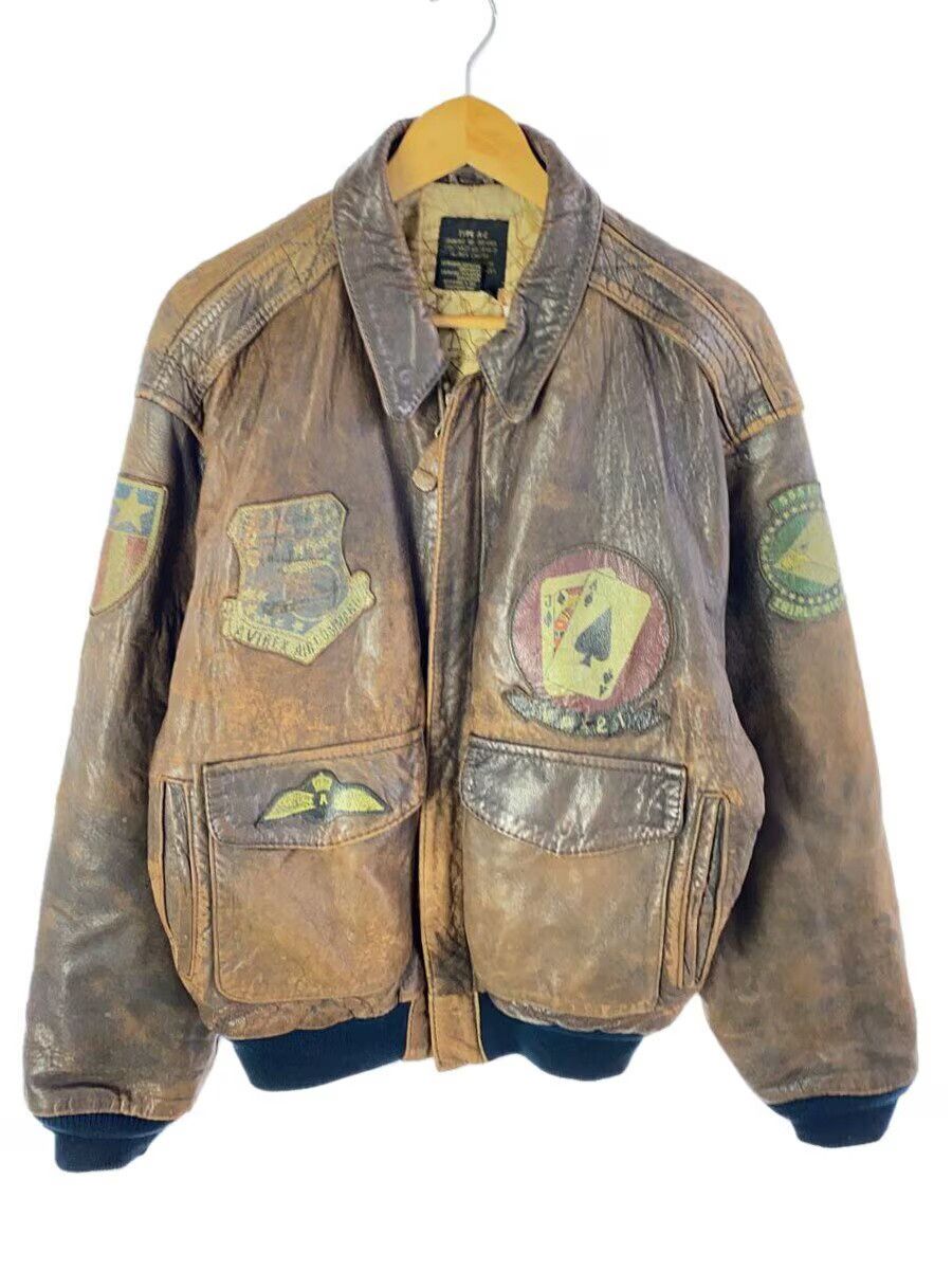 Avirex Avirex Leather Jacket Blouson Brown Size US S / EU 44-46 / 1 - 1 Thumbnail