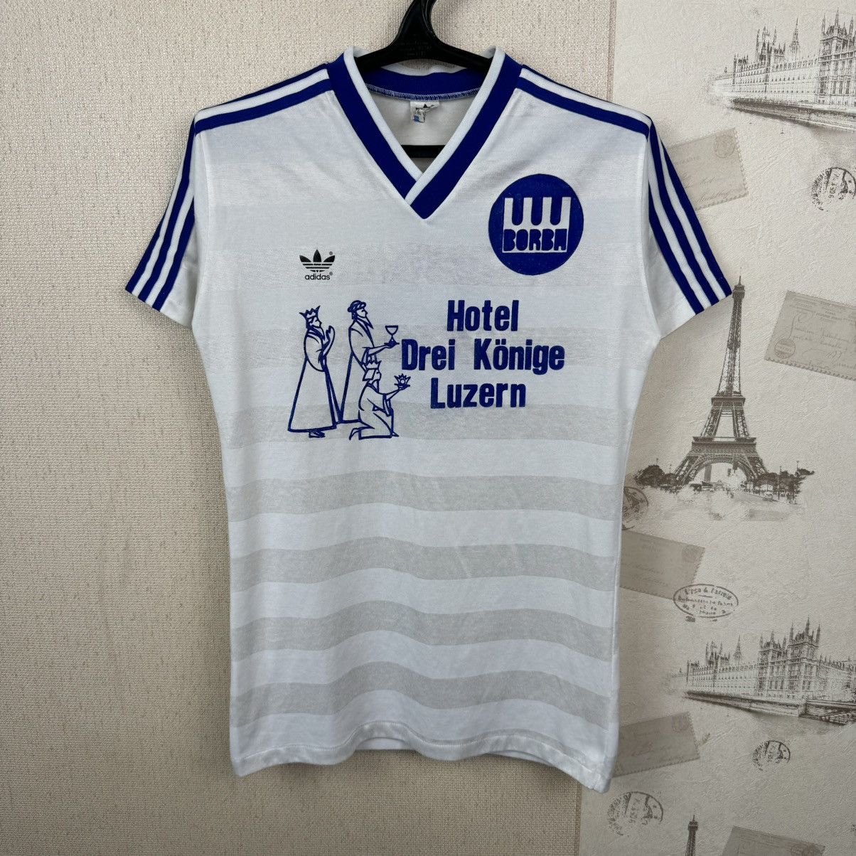 Adidas Vintage Adidas Jersey Borba West Germany Sz M Football Shirt Size US M / EU 48-50 / 2 - 3 Thumbnail