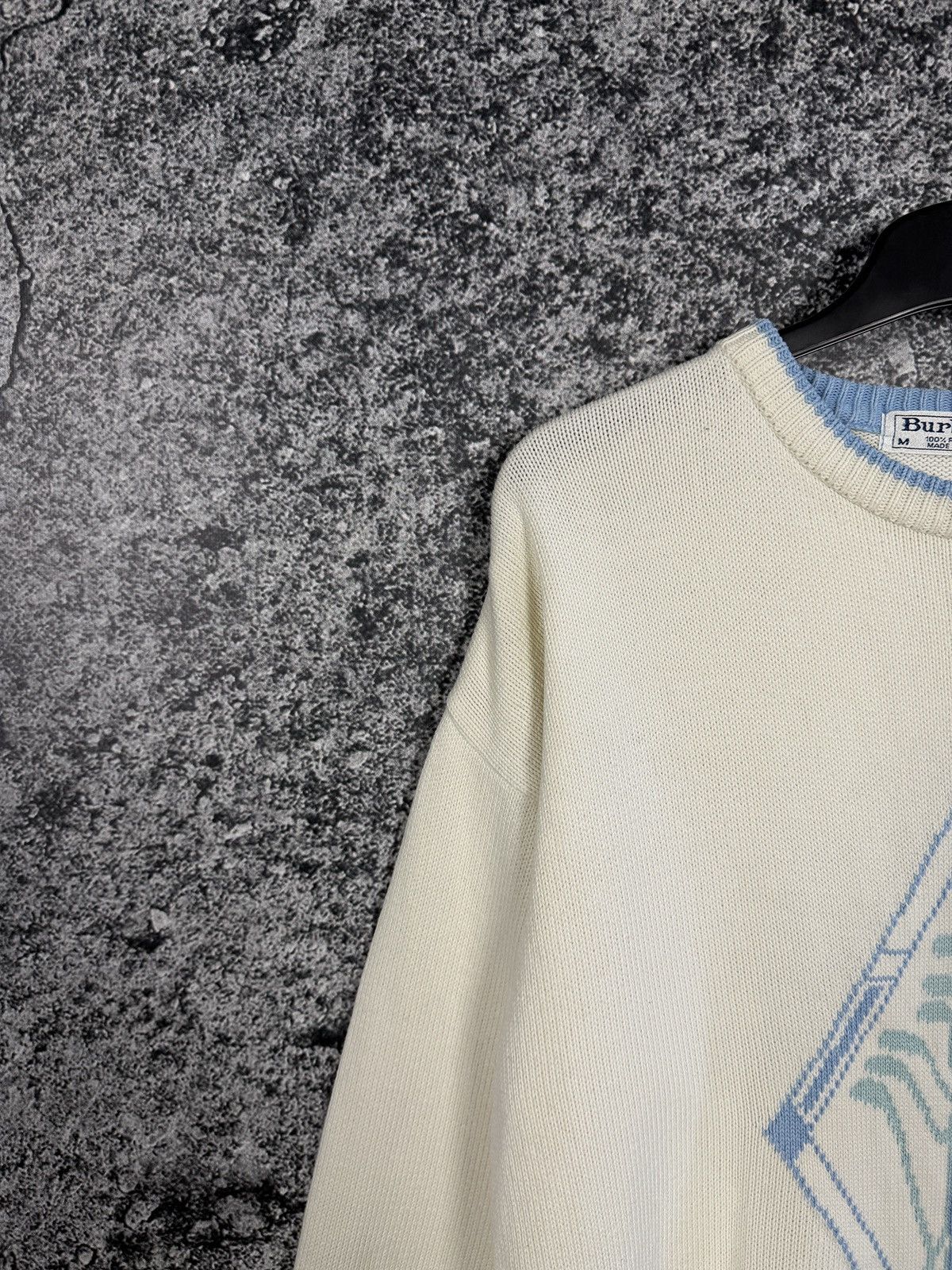 Burberry Burberrys London Vintage Crew Sweater Luxury Big Logo Size M Size US M / EU 48-50 / 2 - 3 Thumbnail