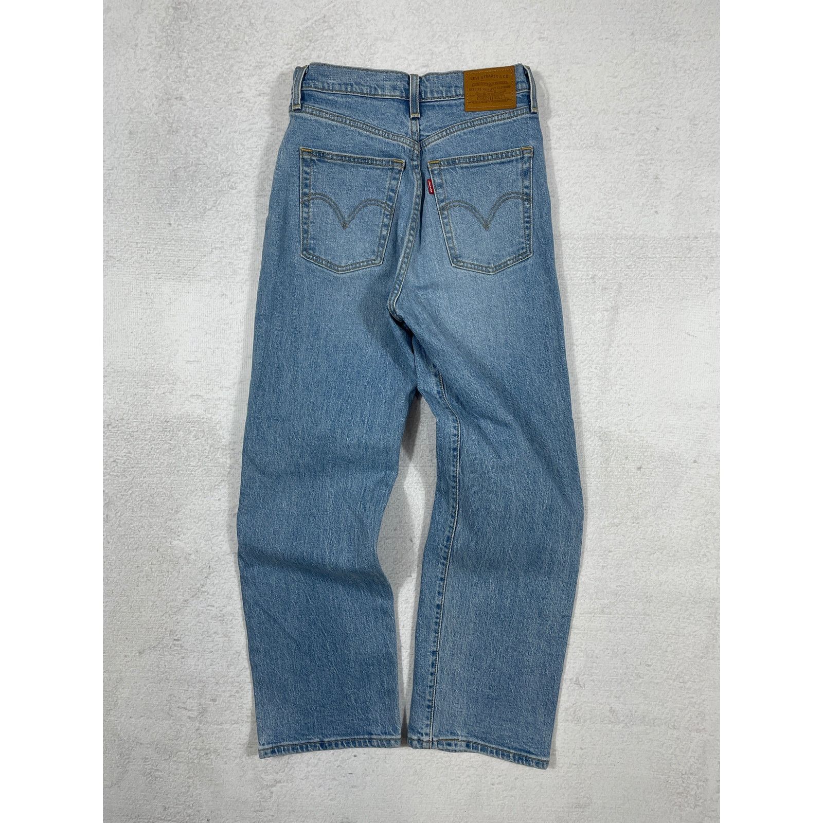 Levi's Vintage Levis Blue Preowned Straight Jeans - Women's 26Wx27L Size 26" / US 2 / IT 38 - 2 Thumbnail