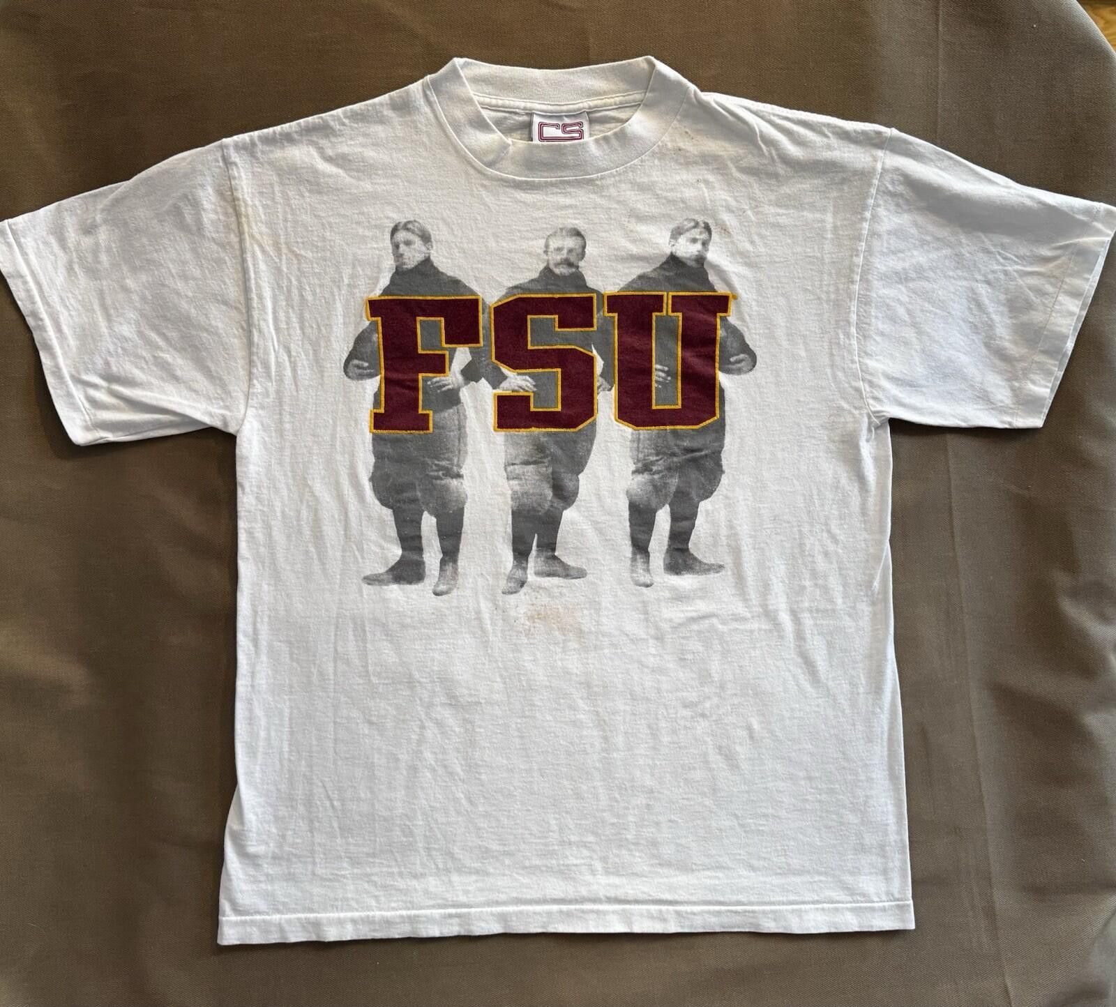Vintage Vintage 90s FSU Florida Seminoles Football Single Stitch Tee Size ONE SIZE - 1 Thumbnail