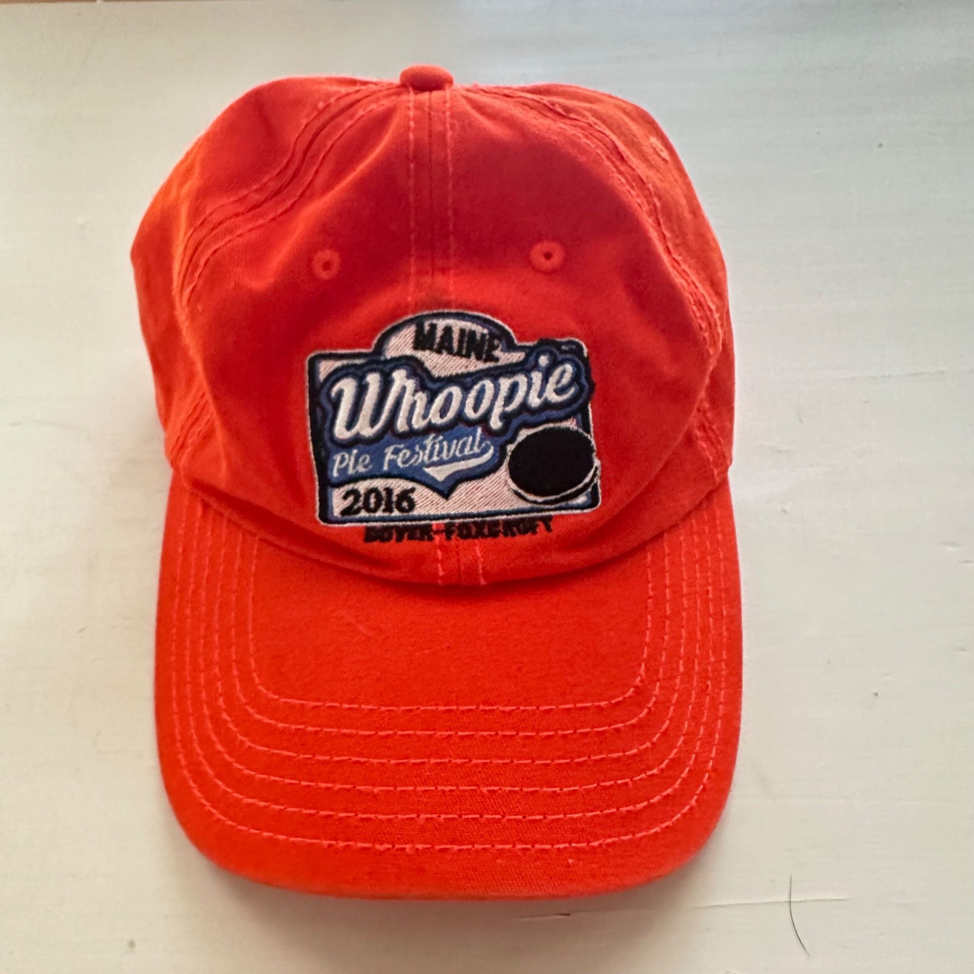 Otto Maine Whoopie Pie Festival Ball Cap 2016 Orange Vacationland Size ONE SIZE - 1 Thumbnail