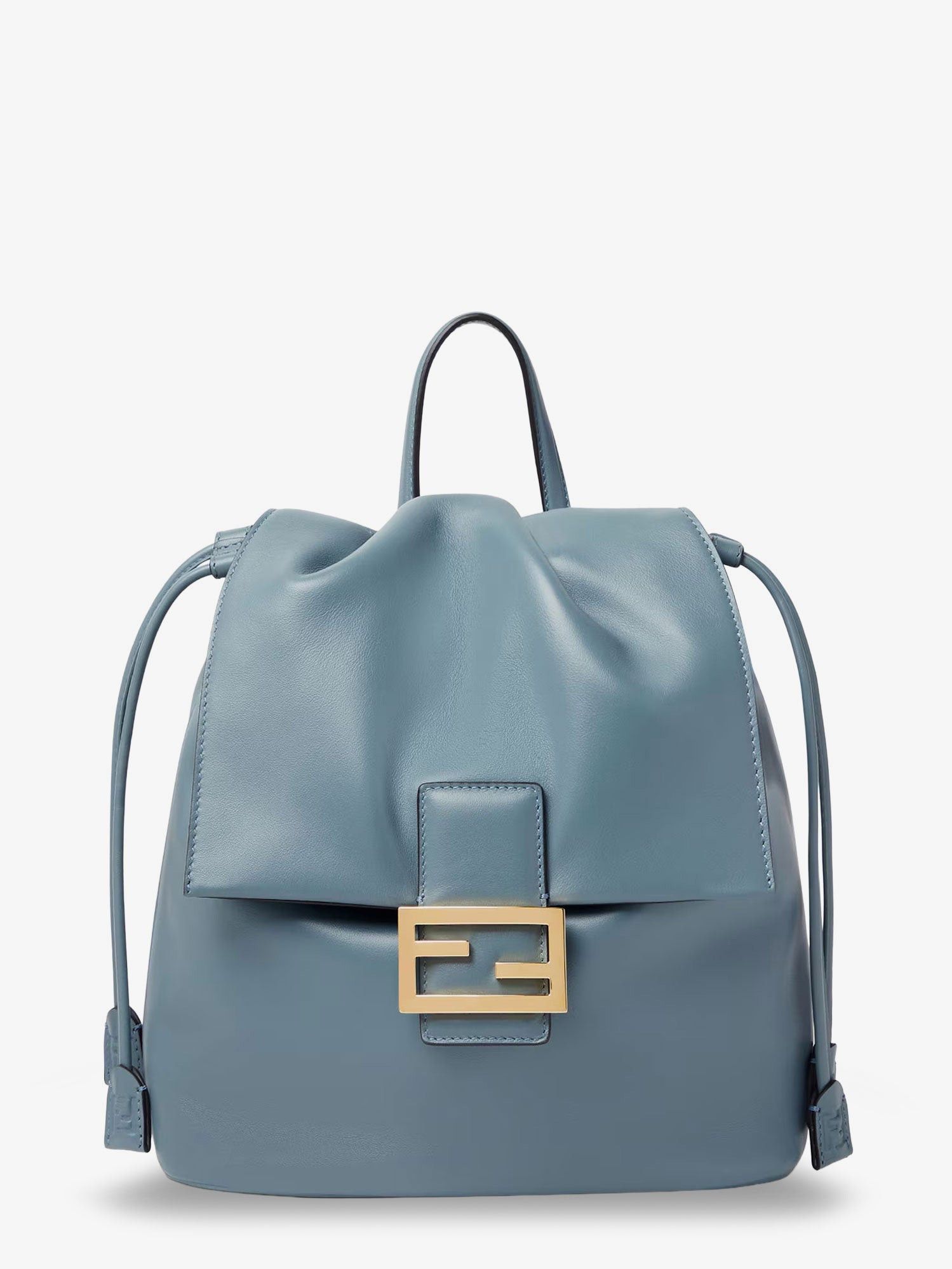 Fendi Leather Backpack With Metal Ff Logo Detail Size ONE SIZE - 1 Thumbnail