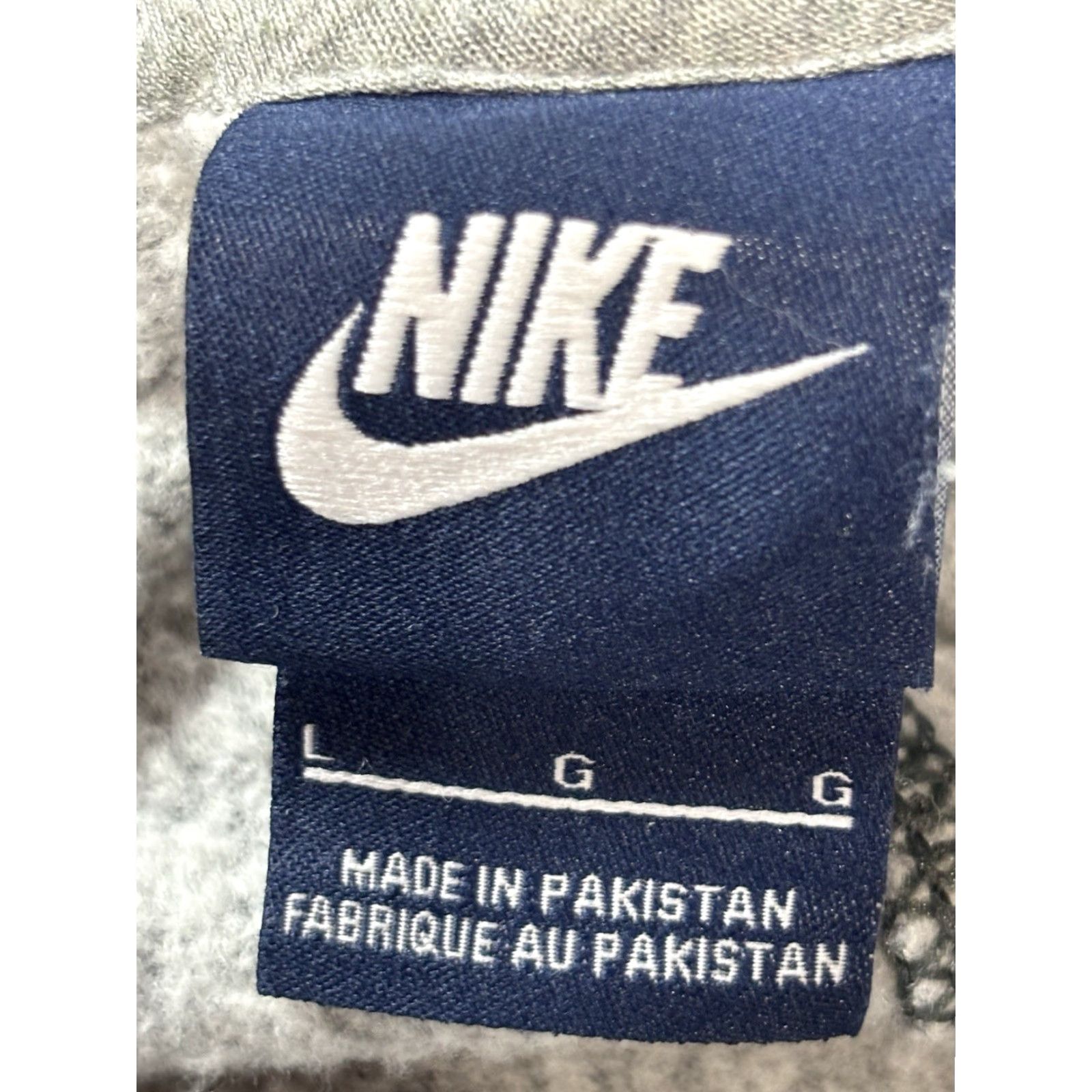 Nike Vtg Nike Hoodie Sweatshirt Sz Large Unisex Grey Cowl Neck Blue Tag Short Sleeve Size L / US 10 / IT 46 - 5 Thumbnail