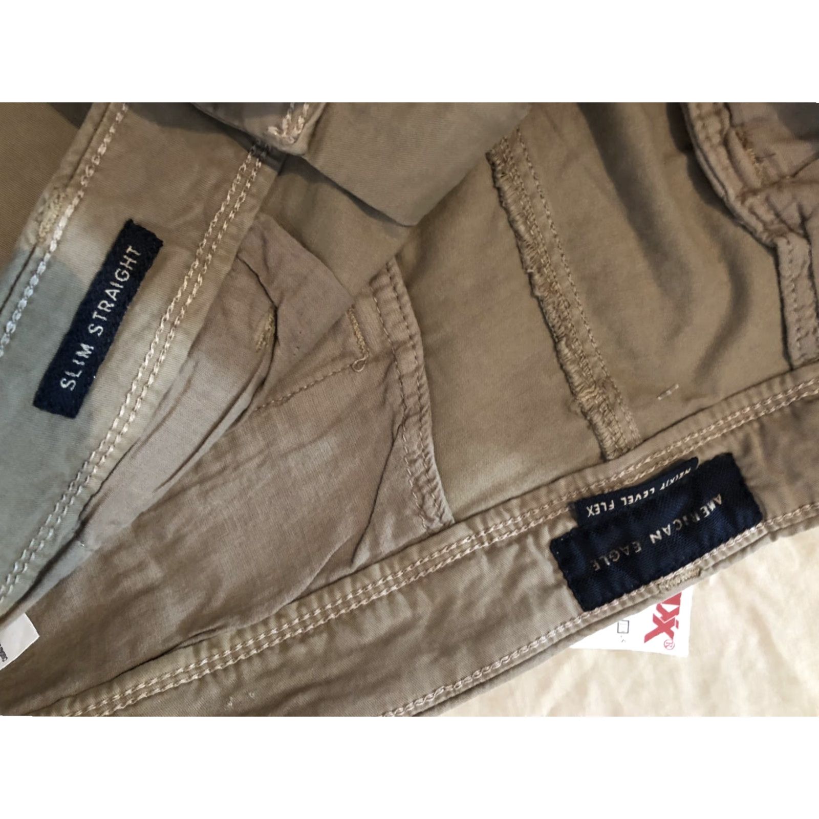 American Eagle Outfitters Mens American Eagle Outfitters Khaki Pants 36x32 Slim Straight Slack Trouser Beige Slimming Regular Size 36 Mens Size US 36 / EU 52 - 6 Thumbnail