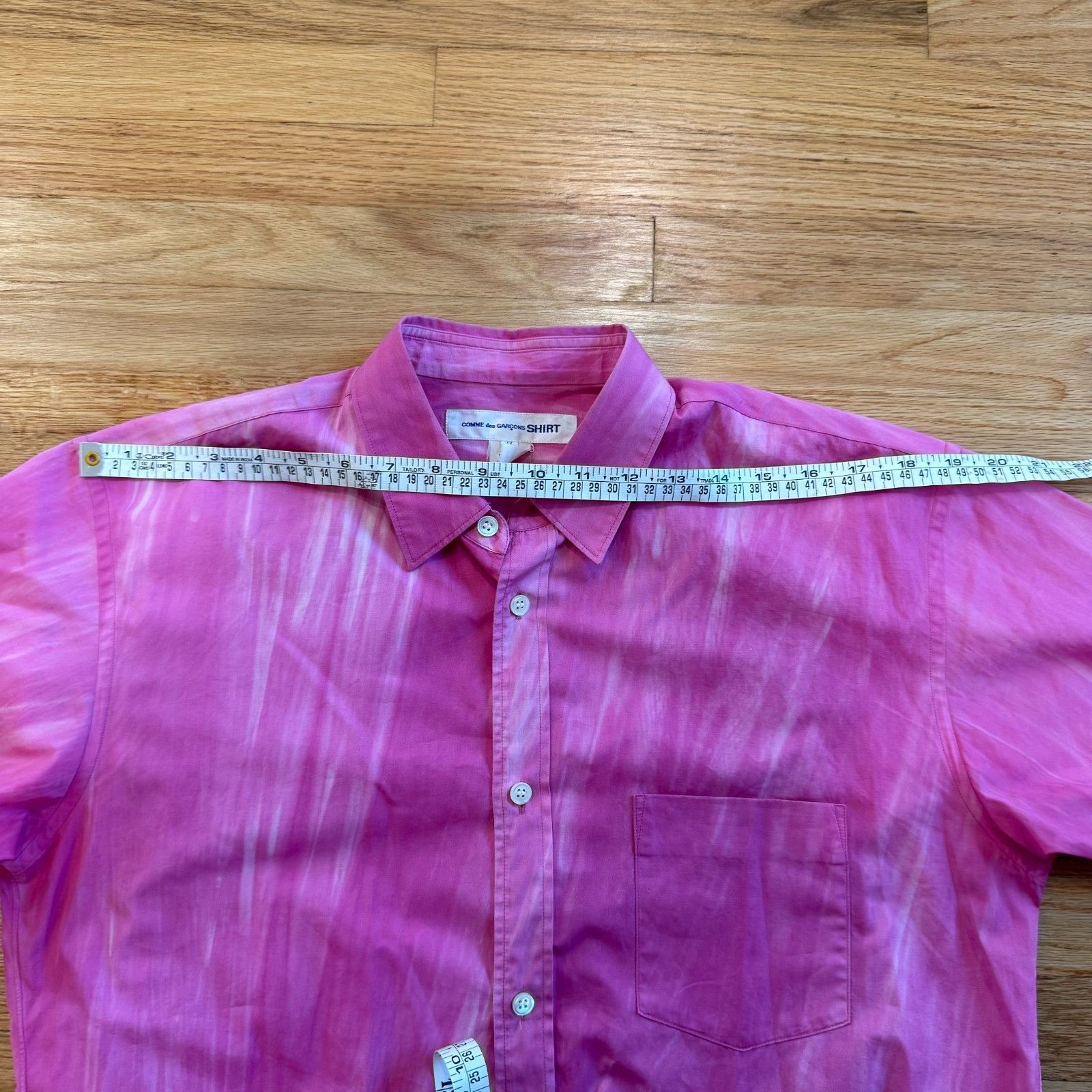 Comme des Garcons Comme Des Garcons Shirt S24009 Pink Tye Dye Button Up Size US M / EU 48-50 / 2 - 5 Thumbnail