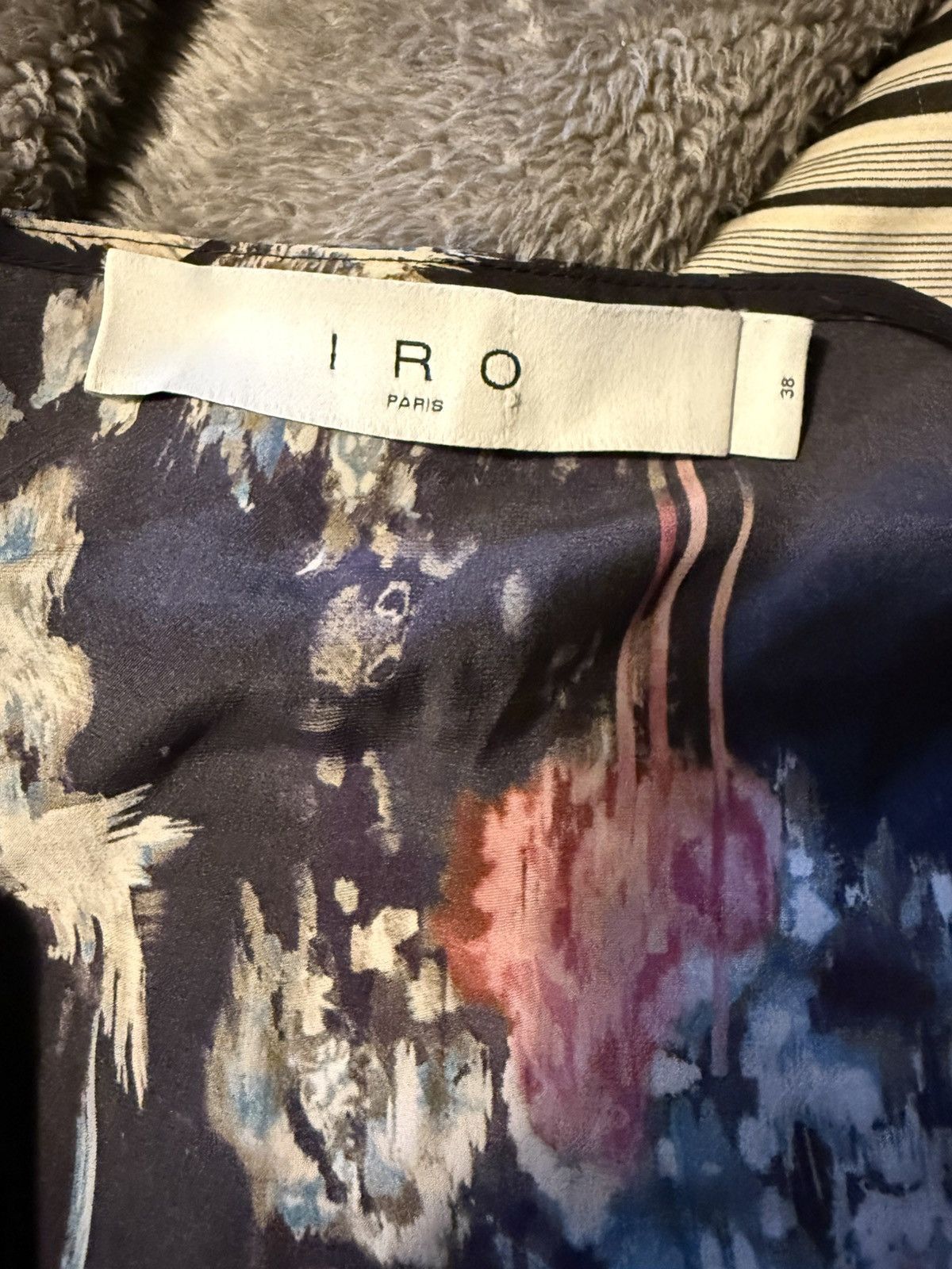 Iro IRO Paris Aleyna Floral Wrap Satin Dress $645 size38/6 US Size S / US 4 / IT 40 - 9 Thumbnail