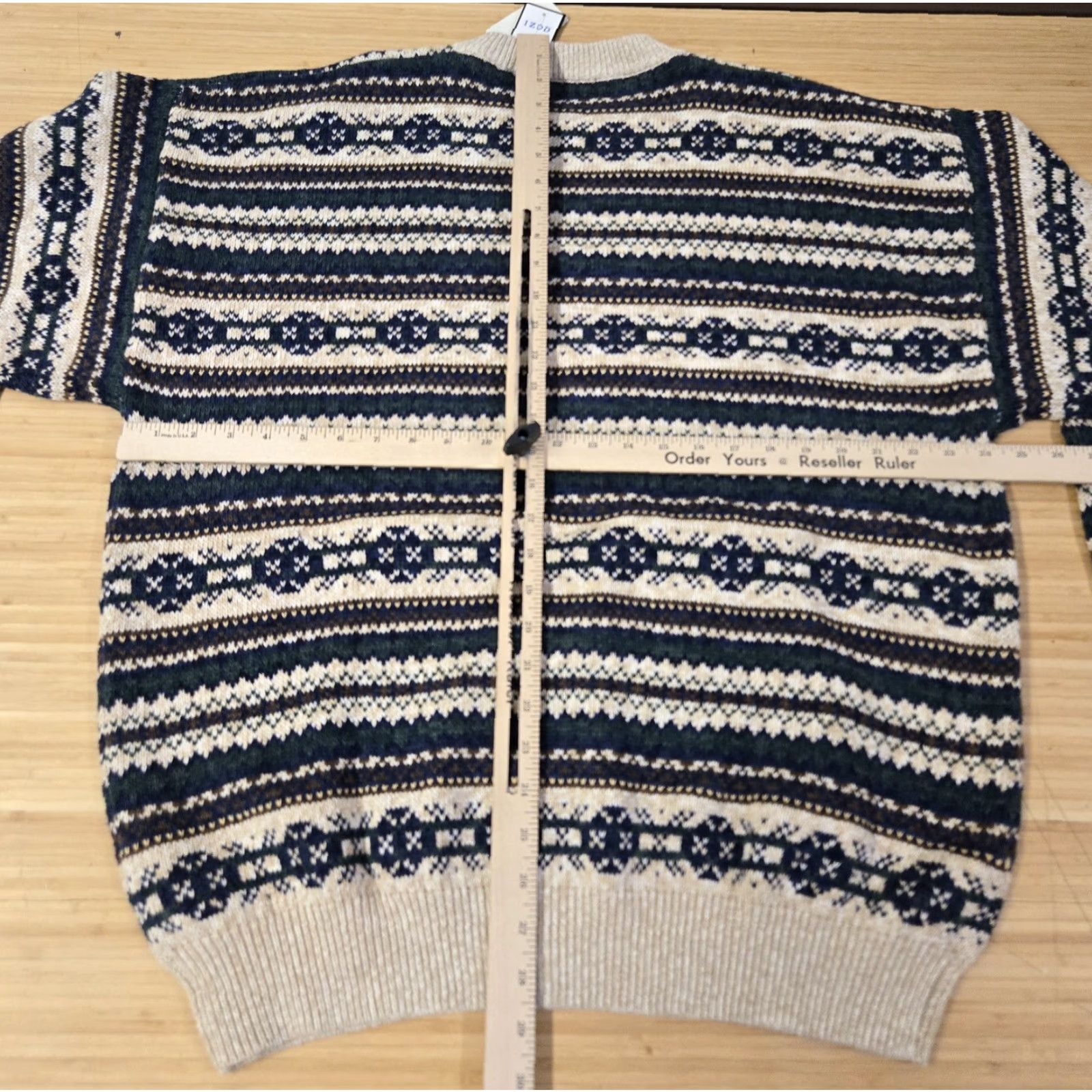 Izod IZOD Sweater Mens XL Fair Isle Stripe Crewneck Pullover Casual Size US XL / EU 56 / 4 - 5 Thumbnail