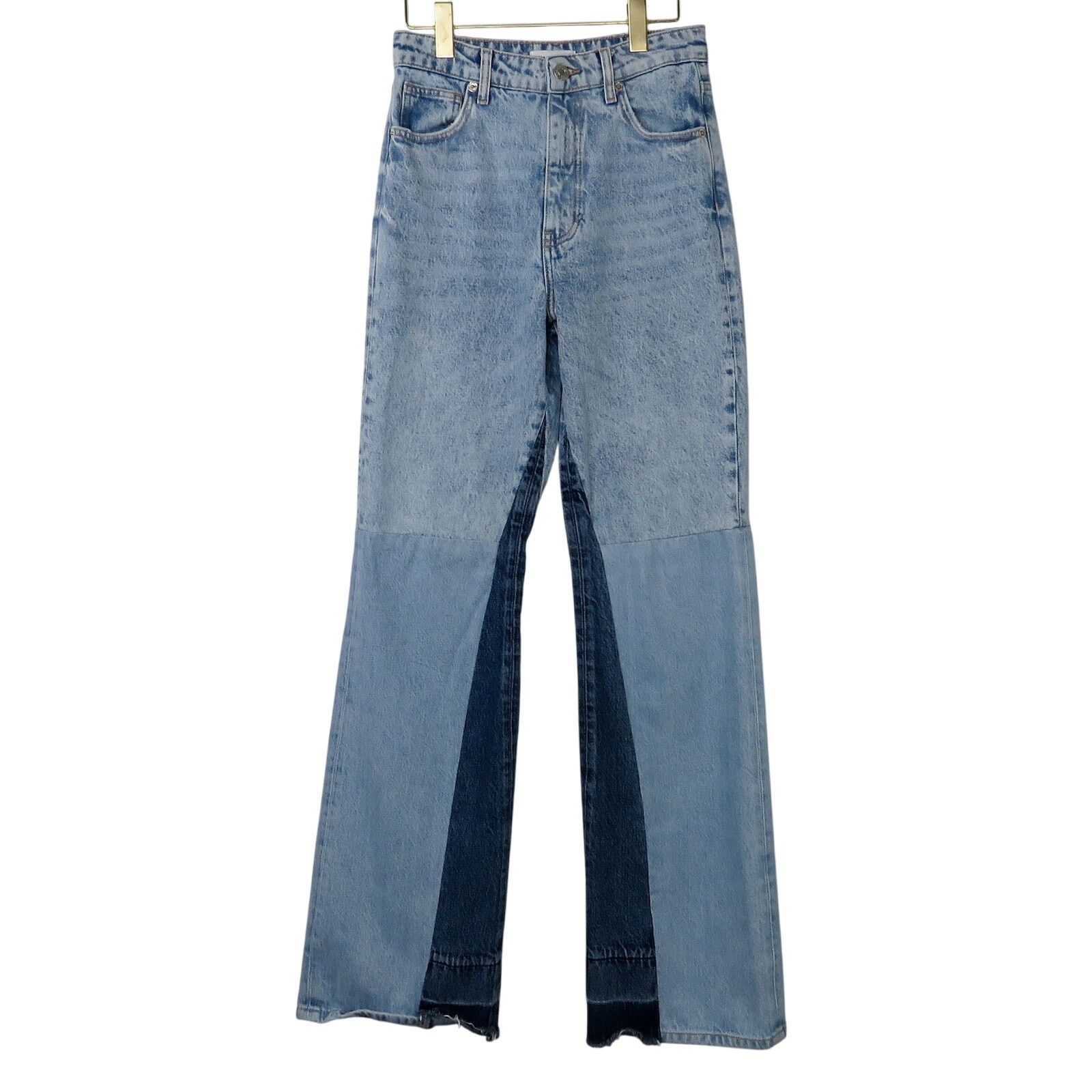 Zara Zara Wide Leg Patchwork Collection Jeans Color Block 6 Size 28" / US 6 / IT 42 - 4 Thumbnail