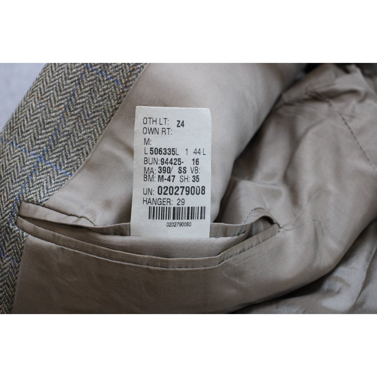 Lauren Ralph Lauren Lauren Ralph Lauren Blazer Mens 44L Herringbone Wool 2Button Size 44L - 9 Thumbnail