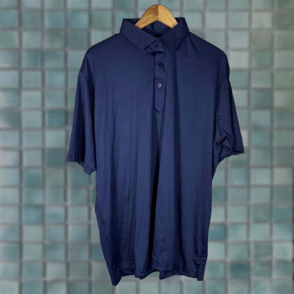 CO VINTAGE Collars & Co Polo Dress Collar Featherweight Mens XL Blue Solid Stretch NWOT Size US XL / EU 56 / 4 - 1 Thumbnail