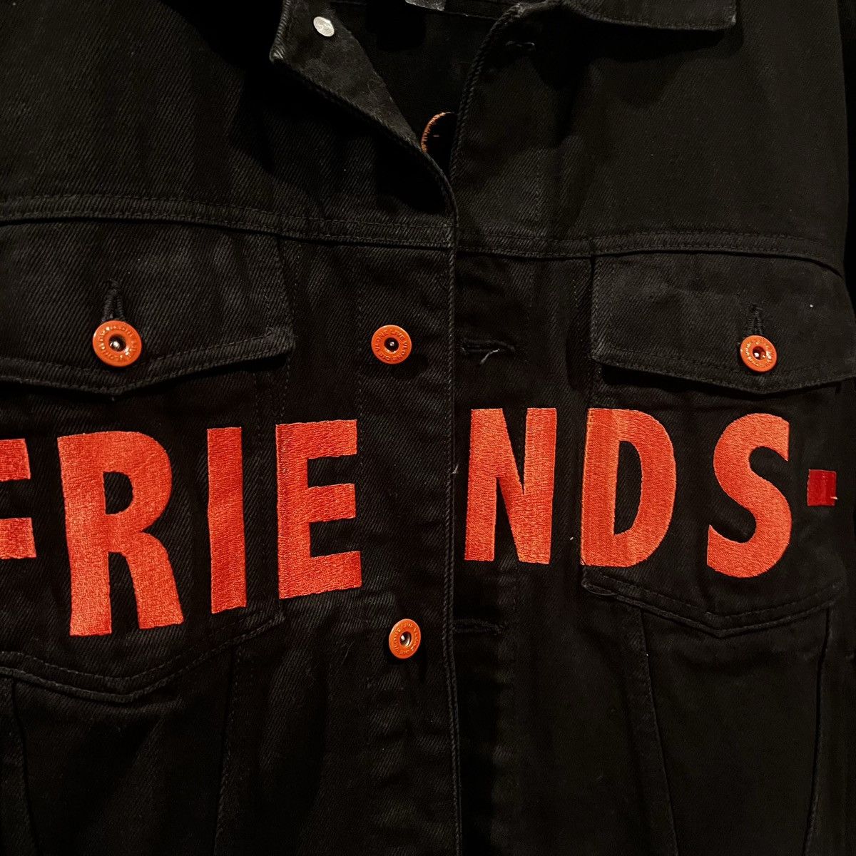 Vlone Vlone Friends Denim Jacket Size US XL / EU 56 / 4 - 5 Thumbnail