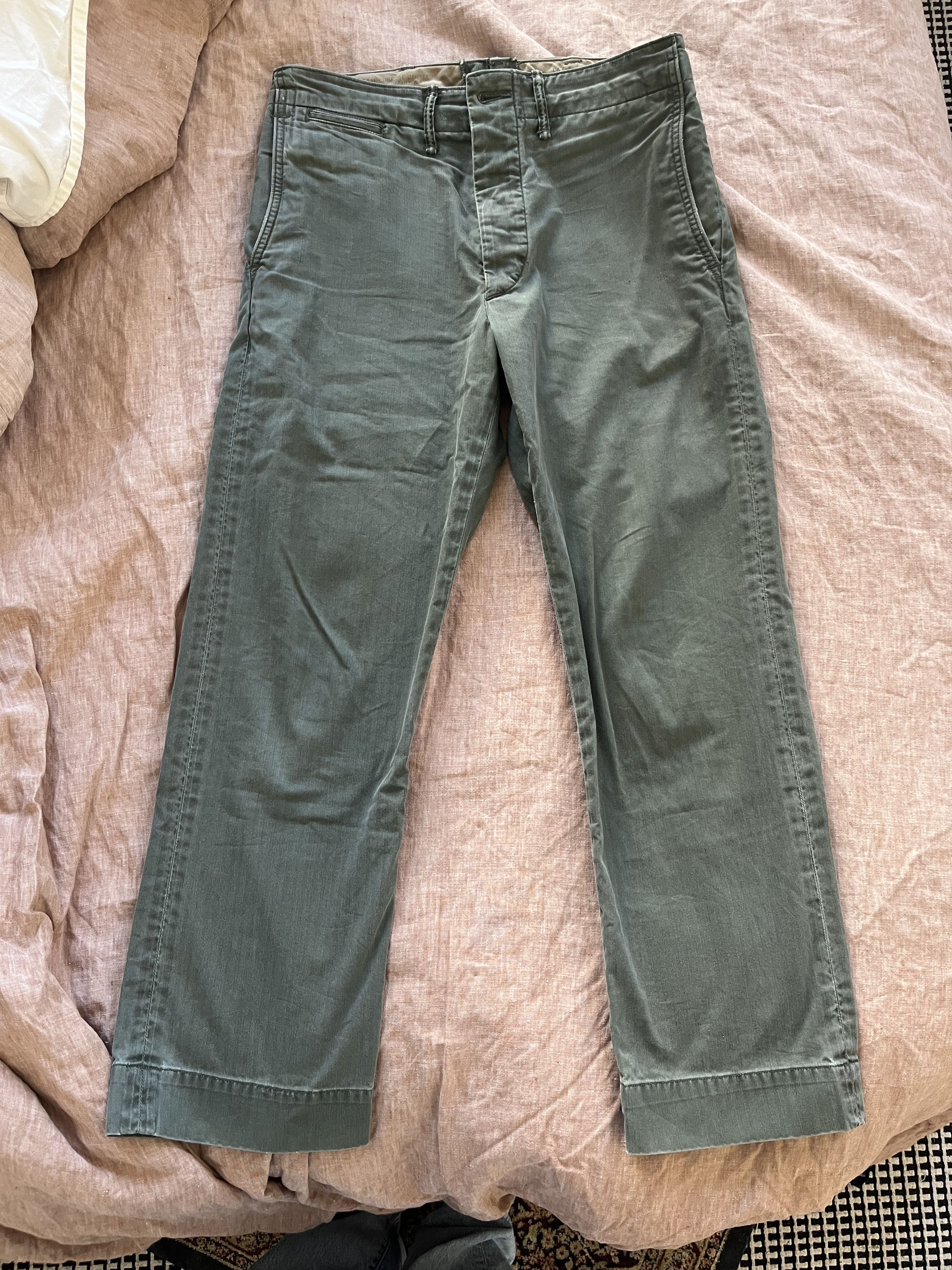 RRL Ralph Lauren RRL Officer Chino Size US 32 / EU 48 - 1 Thumbnail