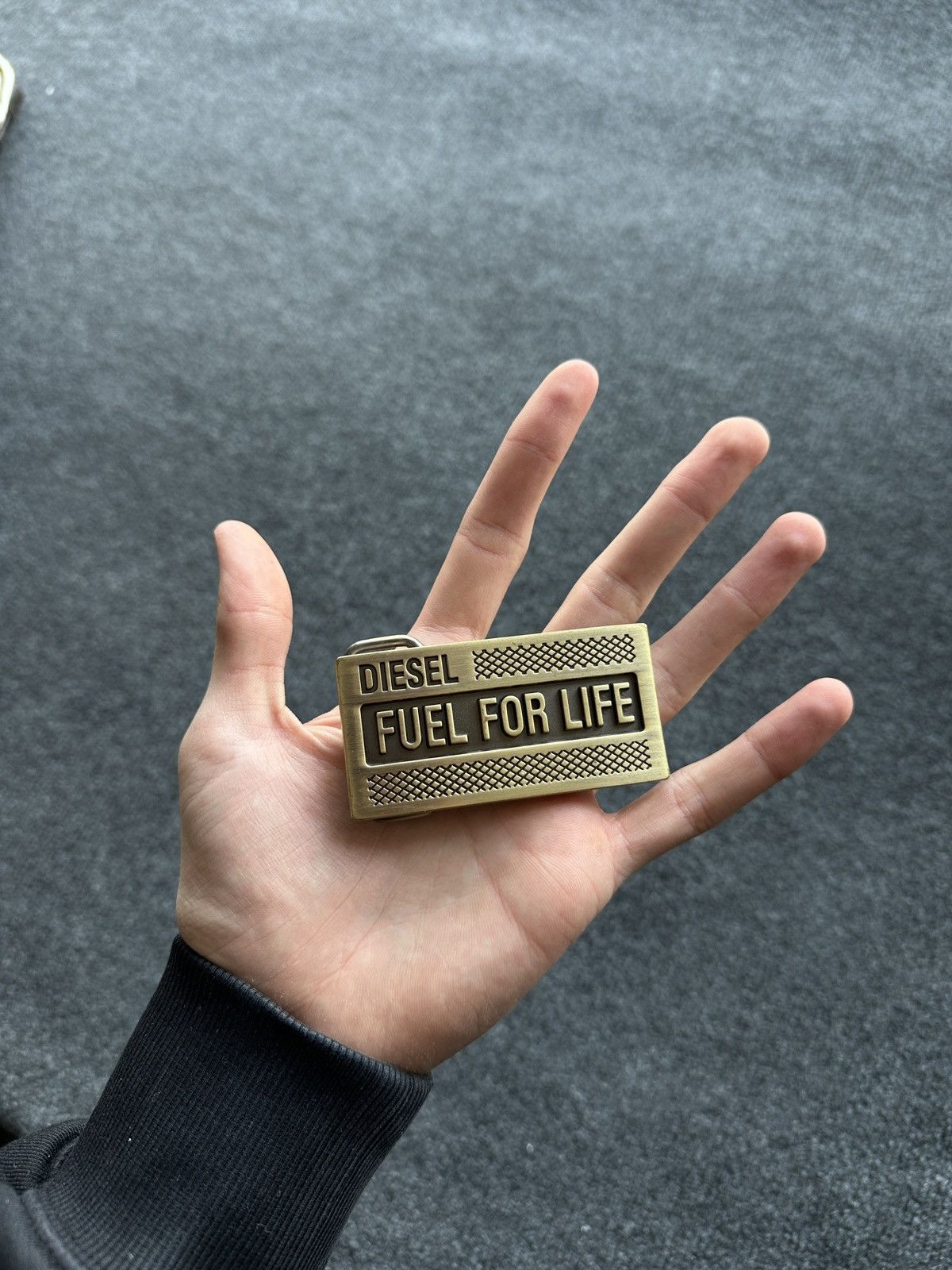 Other RARE🚨 DIESEL FUEL FOR LIFE MEN BUCKLE BRONZ LOGO ONLY BUCKLE Size ONE SIZE - 1 Thumbnail