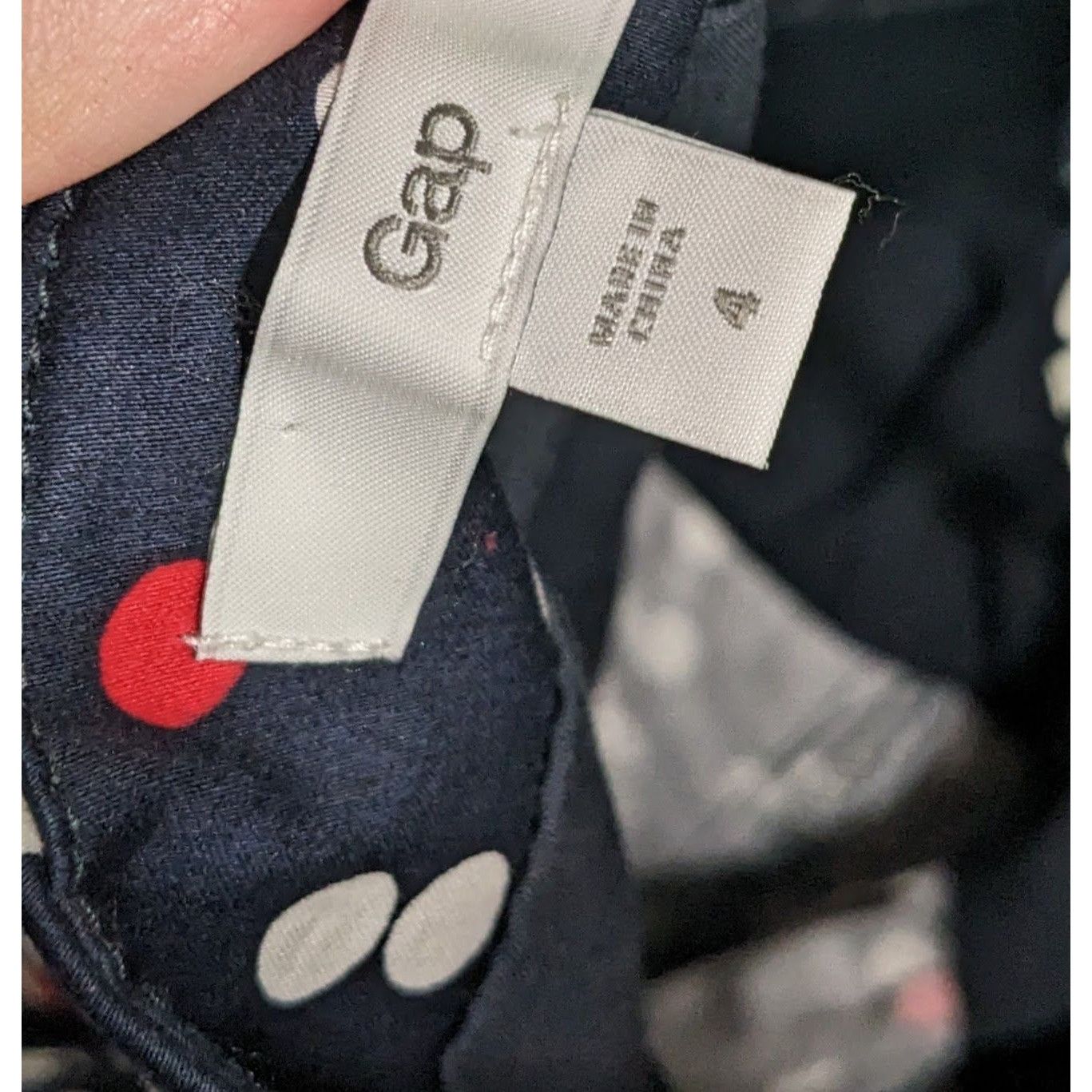 Gap Gap Preppy Navy Polka Dot Spaghetti Strap Sundress Size S / US 4 / IT 40 - 6 Thumbnail